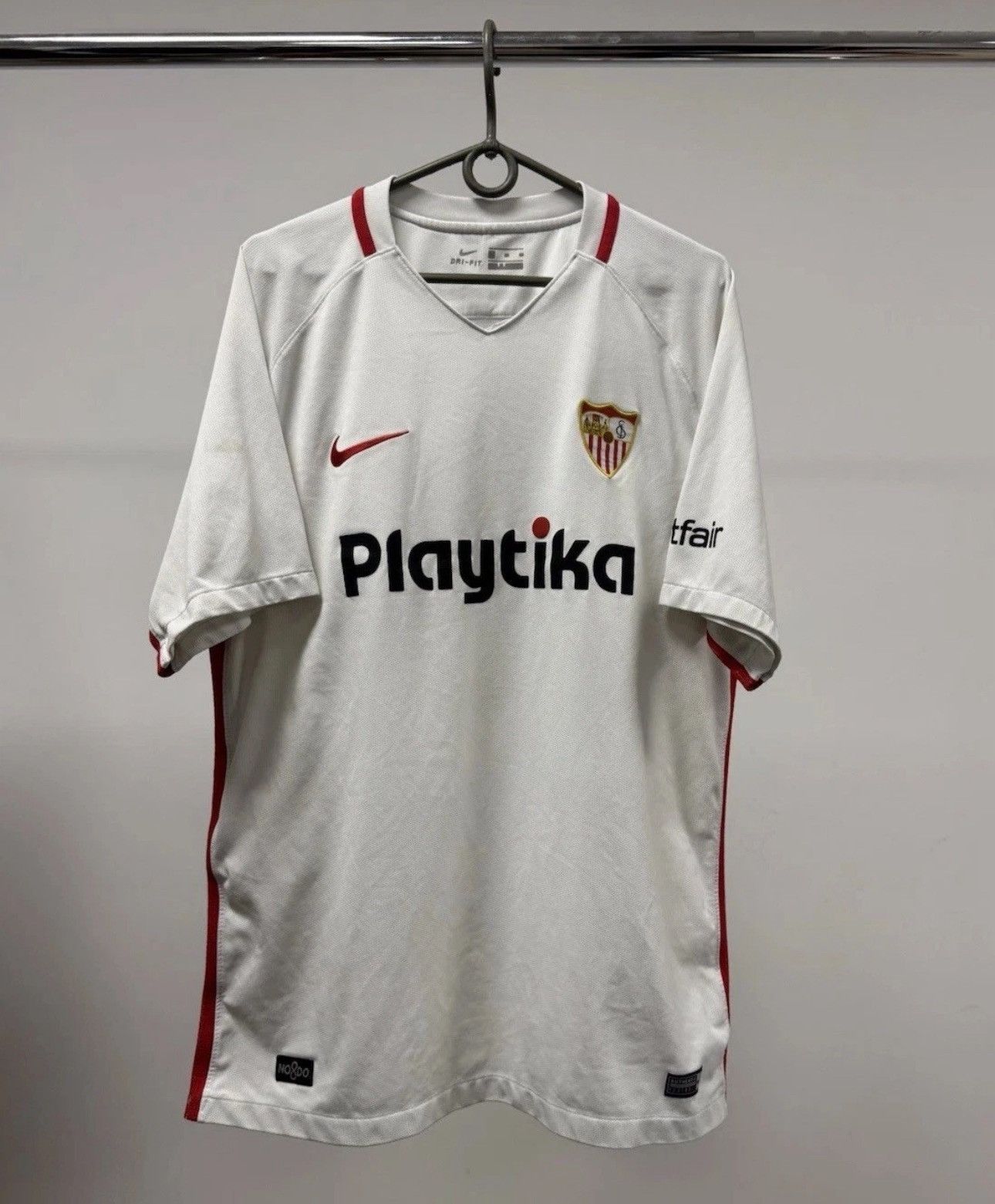 Nike Nike Sevilla Jersey 2018/2019 Home Shirt White Playtika Size US XL / EU 56 / 4 - 2 Thumbnail