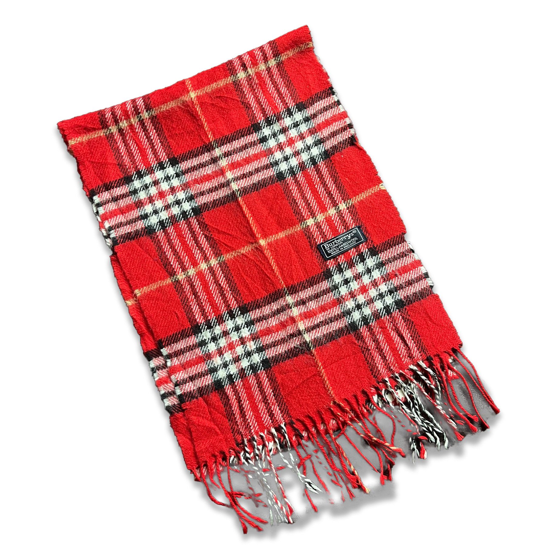 Burberry Vintage Burberry's Lambswool Lightweight Scarf Size ONE SIZE - 2 Thumbnail