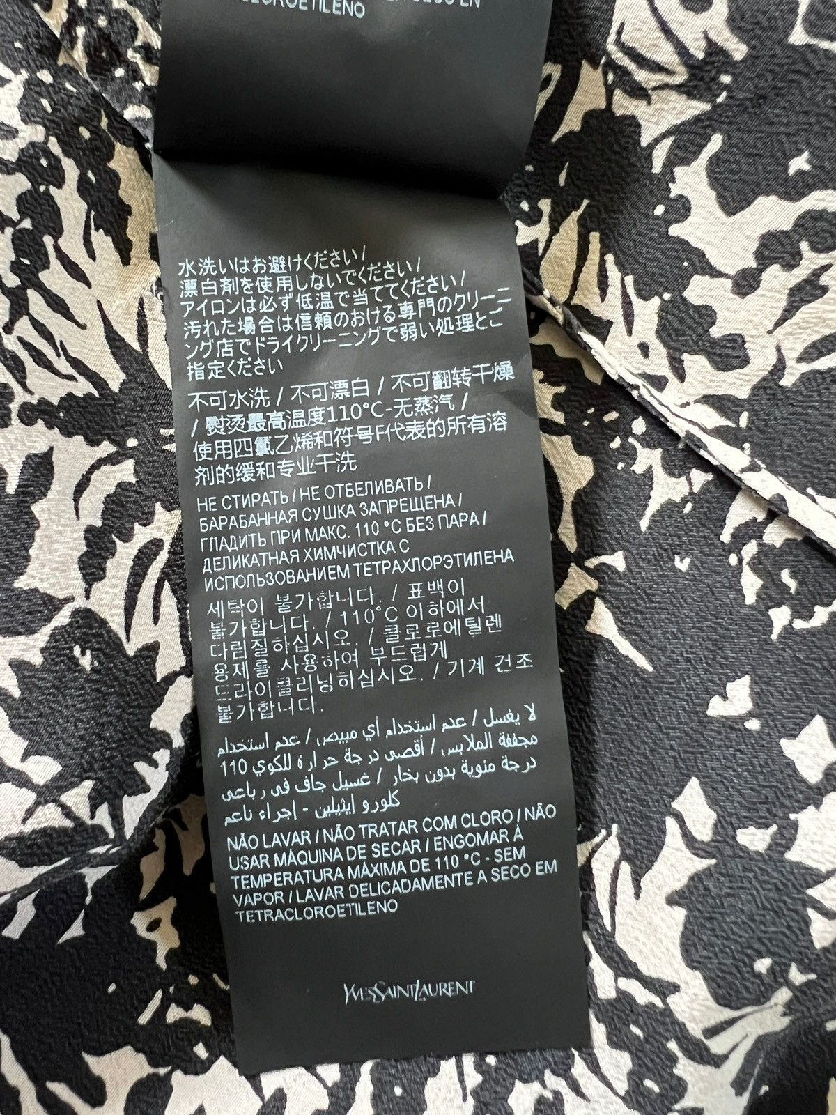 Hedi Slimane × Saint Laurent Paris Saint Laurent Paris Silk Floral Button Shirt Size US S / EU 44-46 / 1 - 18 Thumbnail