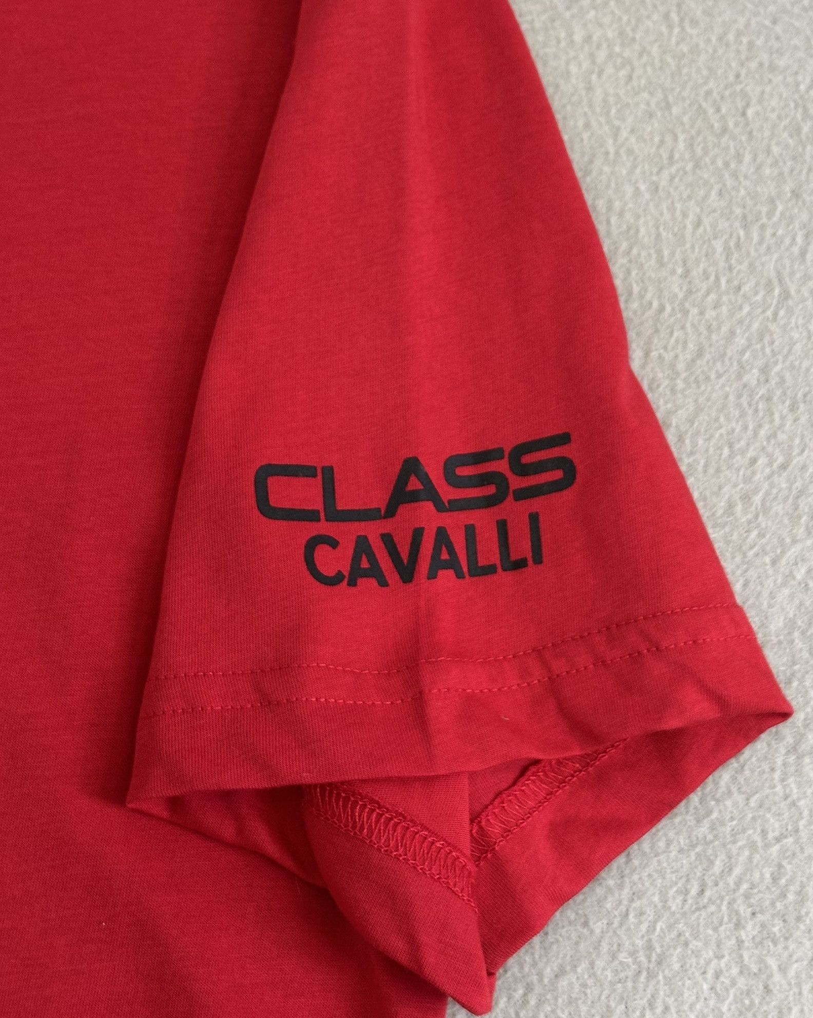 Just Cavalli Class Cavalli Red T-Shirt Large Size US L / EU 52-54 / 3 - 13 Thumbnail