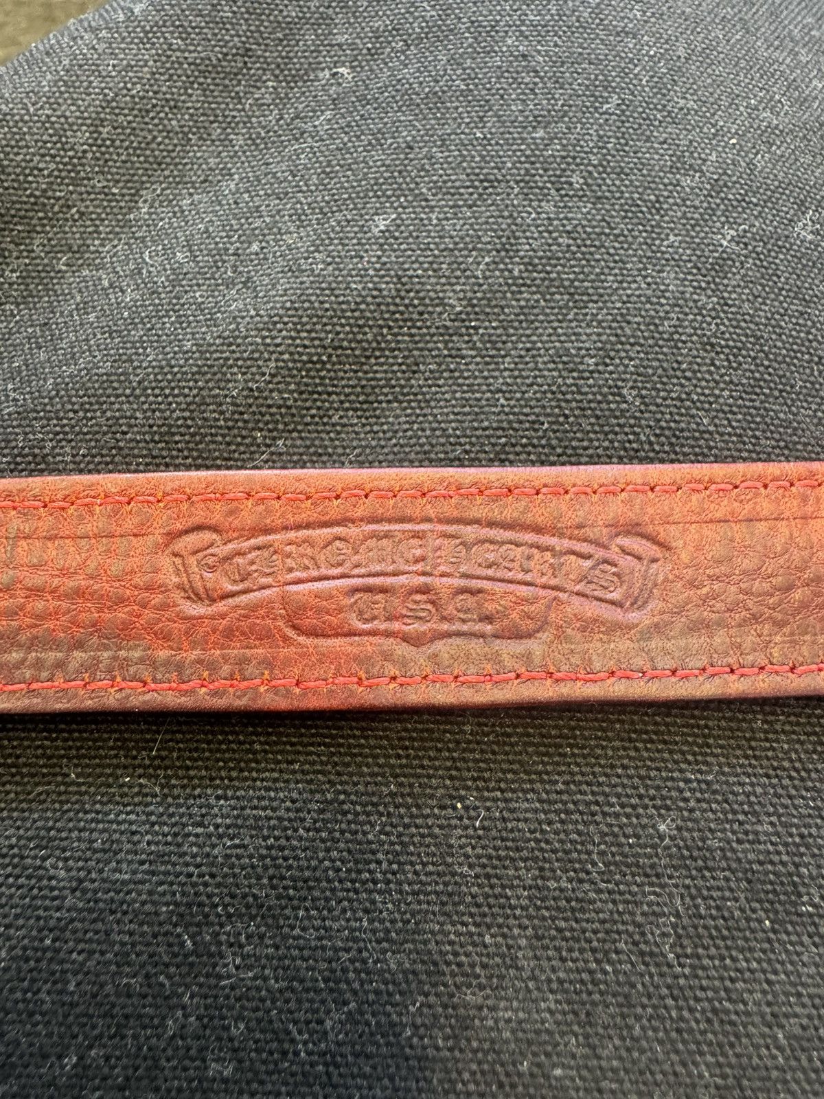 Chrome Hearts Chrome Hearts Red Heart Leather Bracelet Size ONE SIZE - 5 Thumbnail