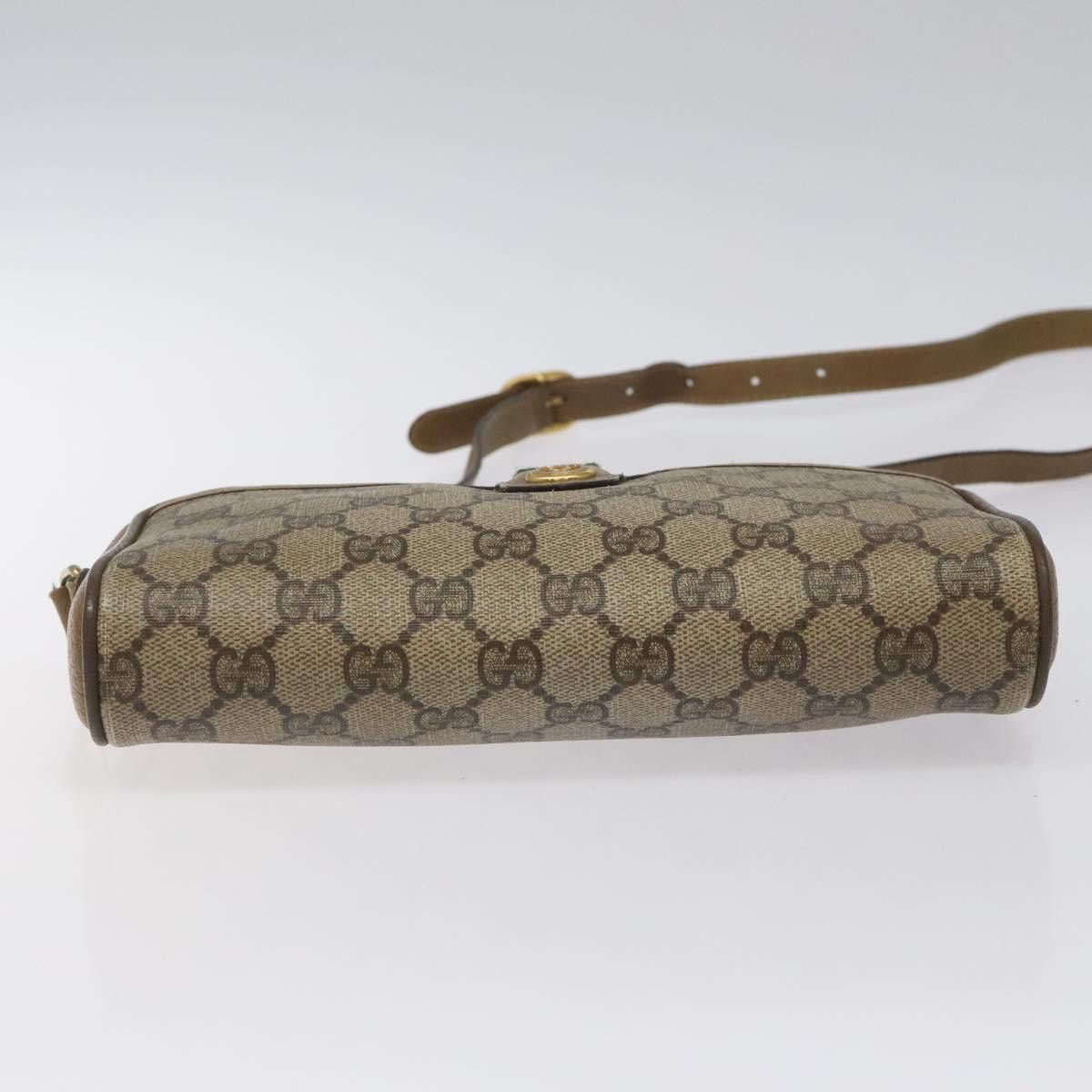 Gucci GUCCI GG Supreme Web Sherry Line Shoulder Bag Pvc Beige 116 Size ONE SIZE - 9 Thumbnail
