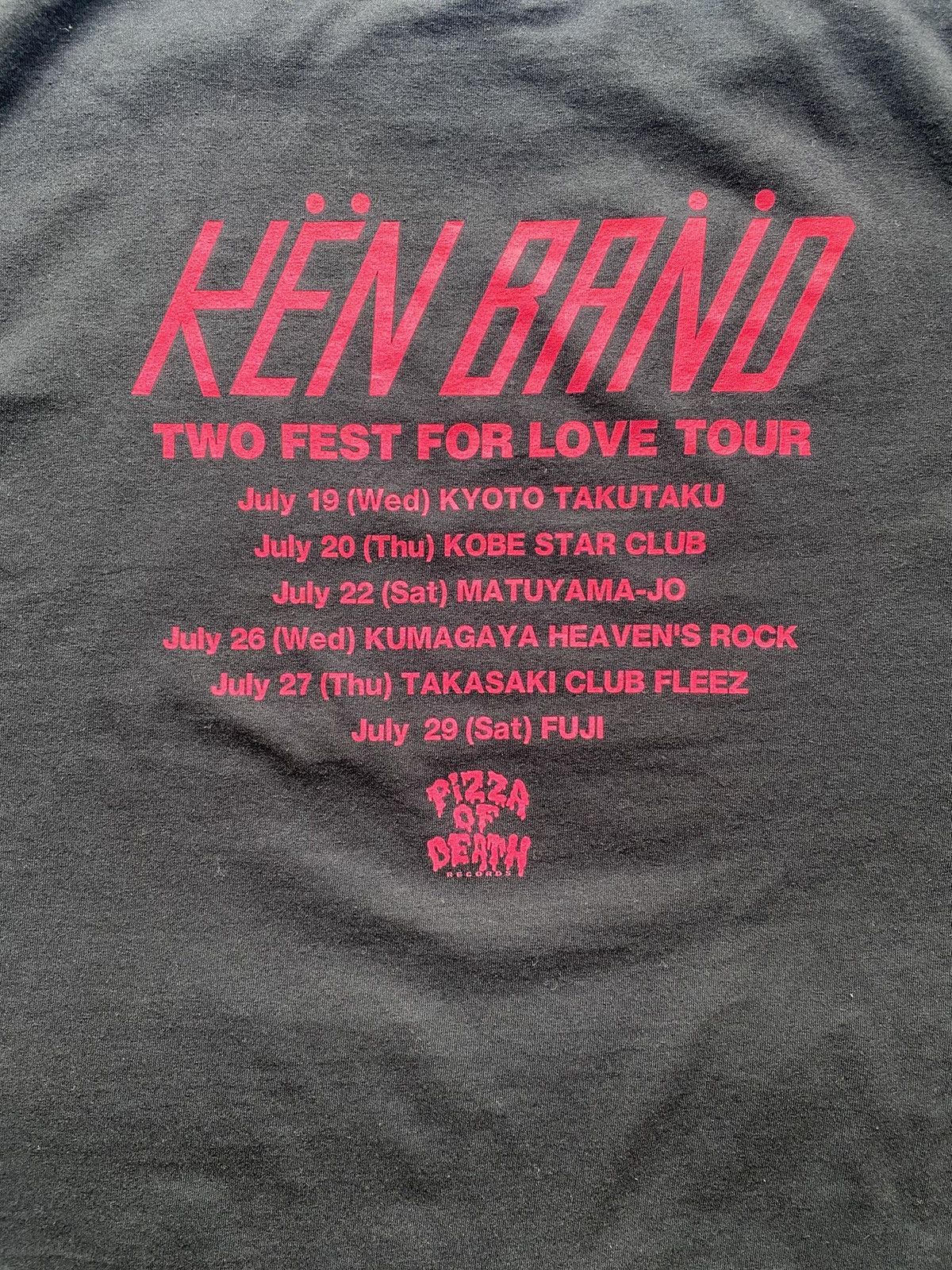 Band Tees KEN BAND / PIZZA OF DEATH RECORDS Size US L / EU 52-54 / 3 - 4 Thumbnail