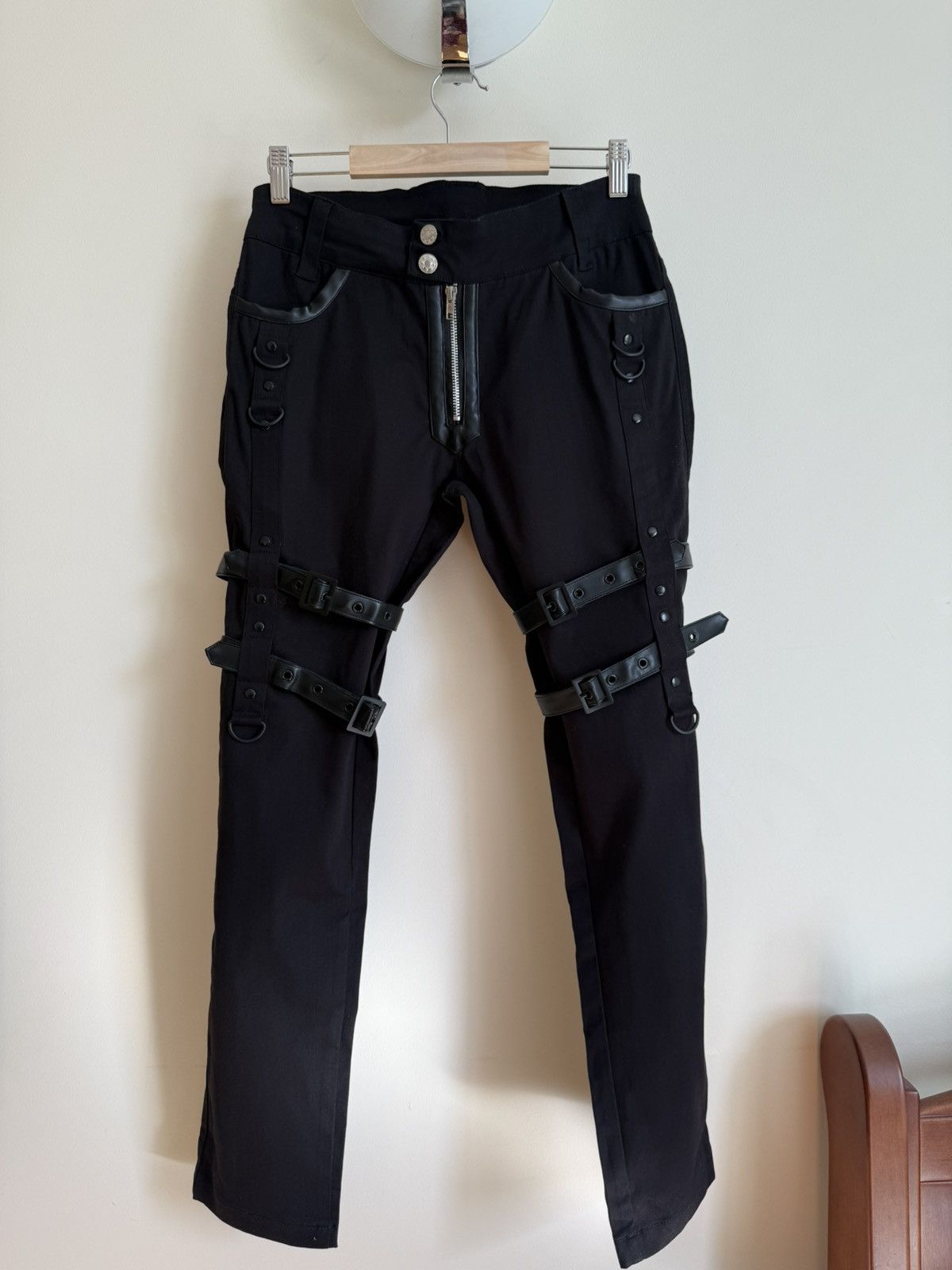 Other Heartless Bondage Pants XXS Alternative Gothic Punk Strap Size US 27 - 1 Thumbnail