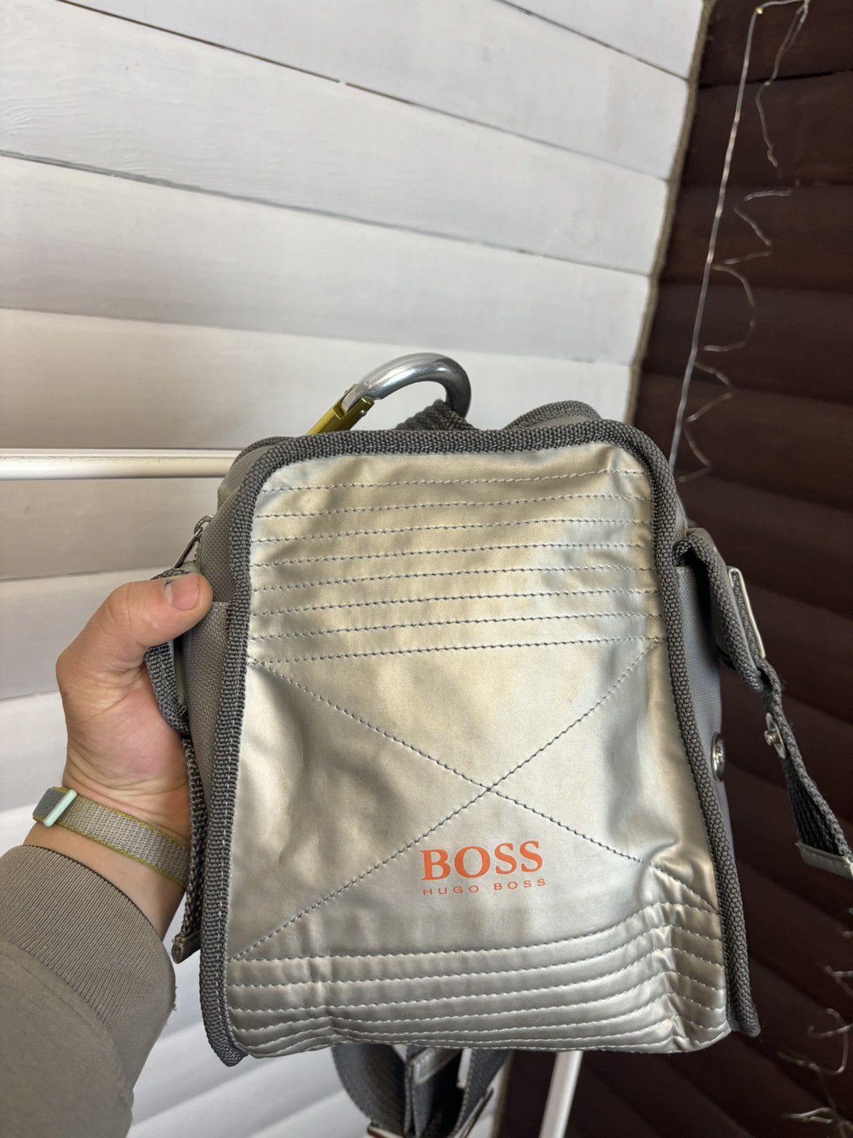 Hugo Boss × Vintage Vintage Hugo boss orange shoulder bag 90s y2k Size ONE SIZE - 2 Thumbnail