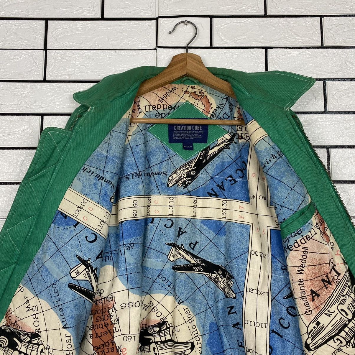 Japanese Brand 🔥VINTAGE FLY BOMBER JACKET CREATION CUBE ISSEY MIYAKE Size US M / EU 48-50 / 2 - 14 Thumbnail