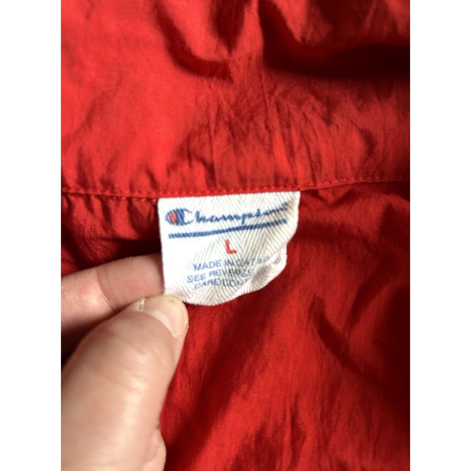 Champion VINTAGE Champion Windbreaker Jacket Coat Pockets 1/4 Zip Mens Size L 90s Size US L / EU 52-54 / 3 - 6 Thumbnail