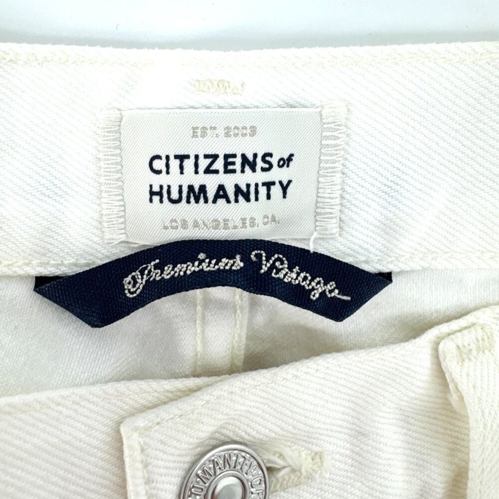 Citizens Of Humanity CItizens of Humanity Charlotte Straight Leg Jeans Cream 26 Size 26" / US 2 / IT 38 - 12 Thumbnail