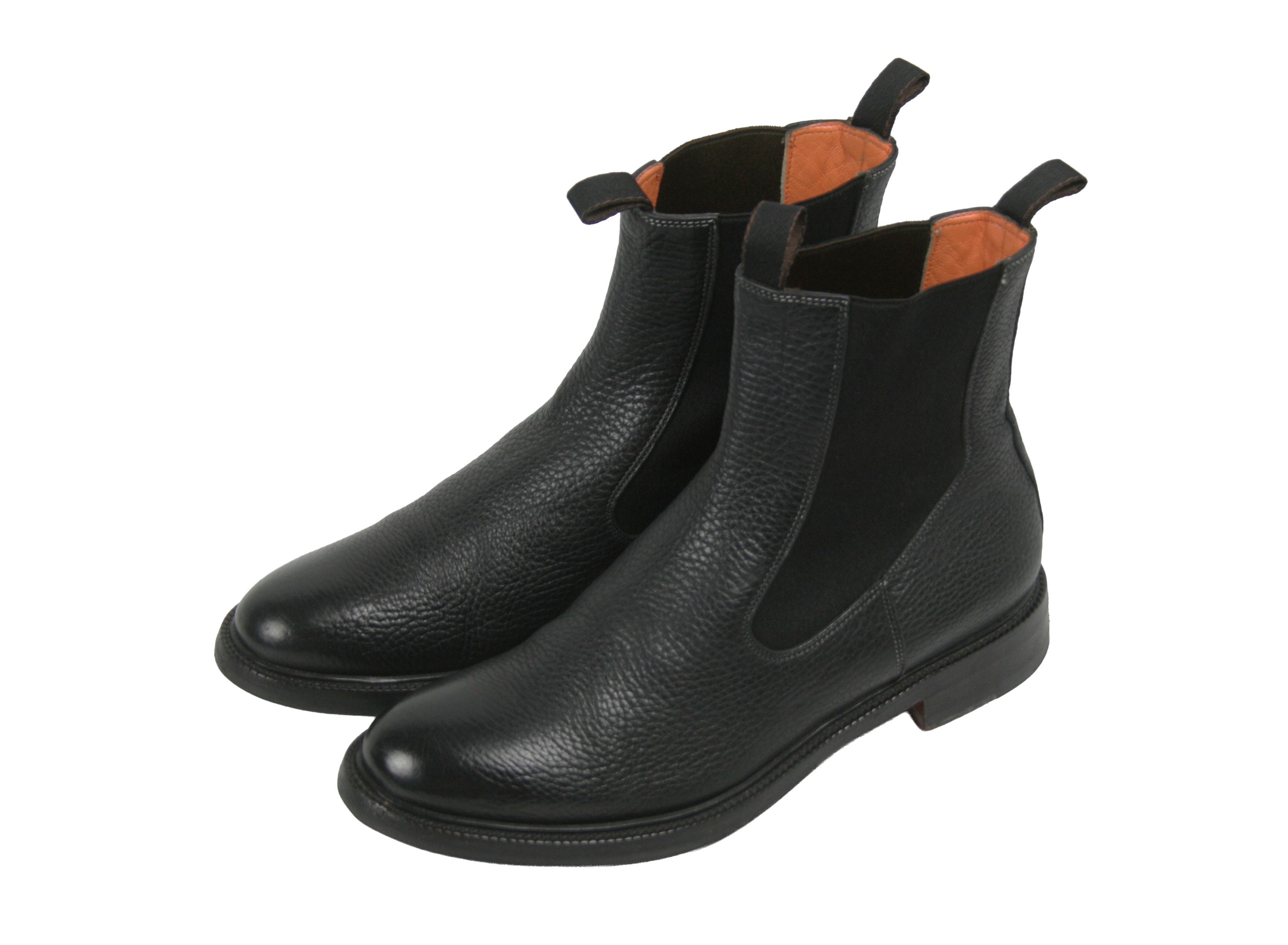 Santoni Chelsea Leather Boots Size US 8 / IT 38 - 3 Thumbnail
