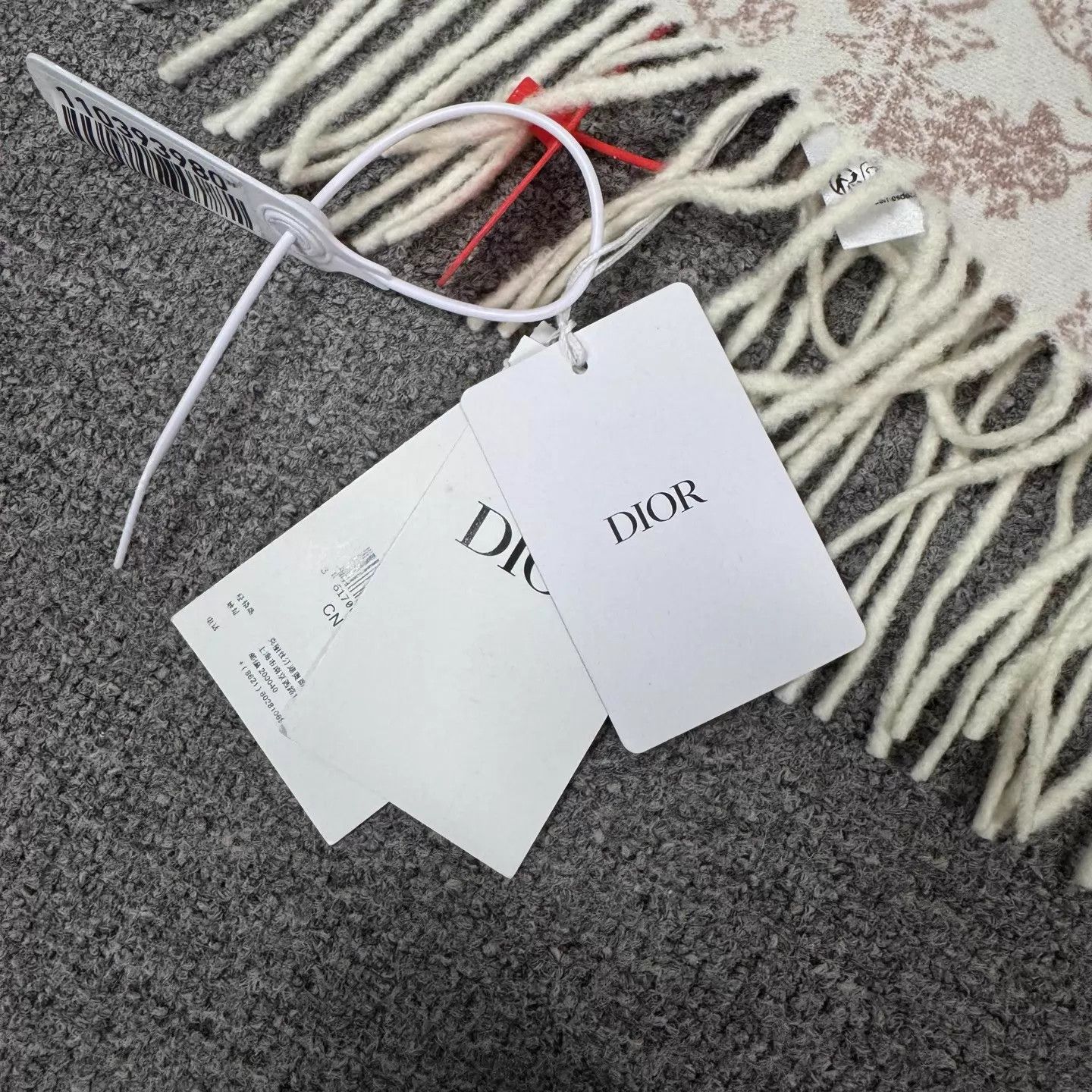 Dior Dior floral print cashmere scarf NWT Size ONE SIZE - 4 Thumbnail