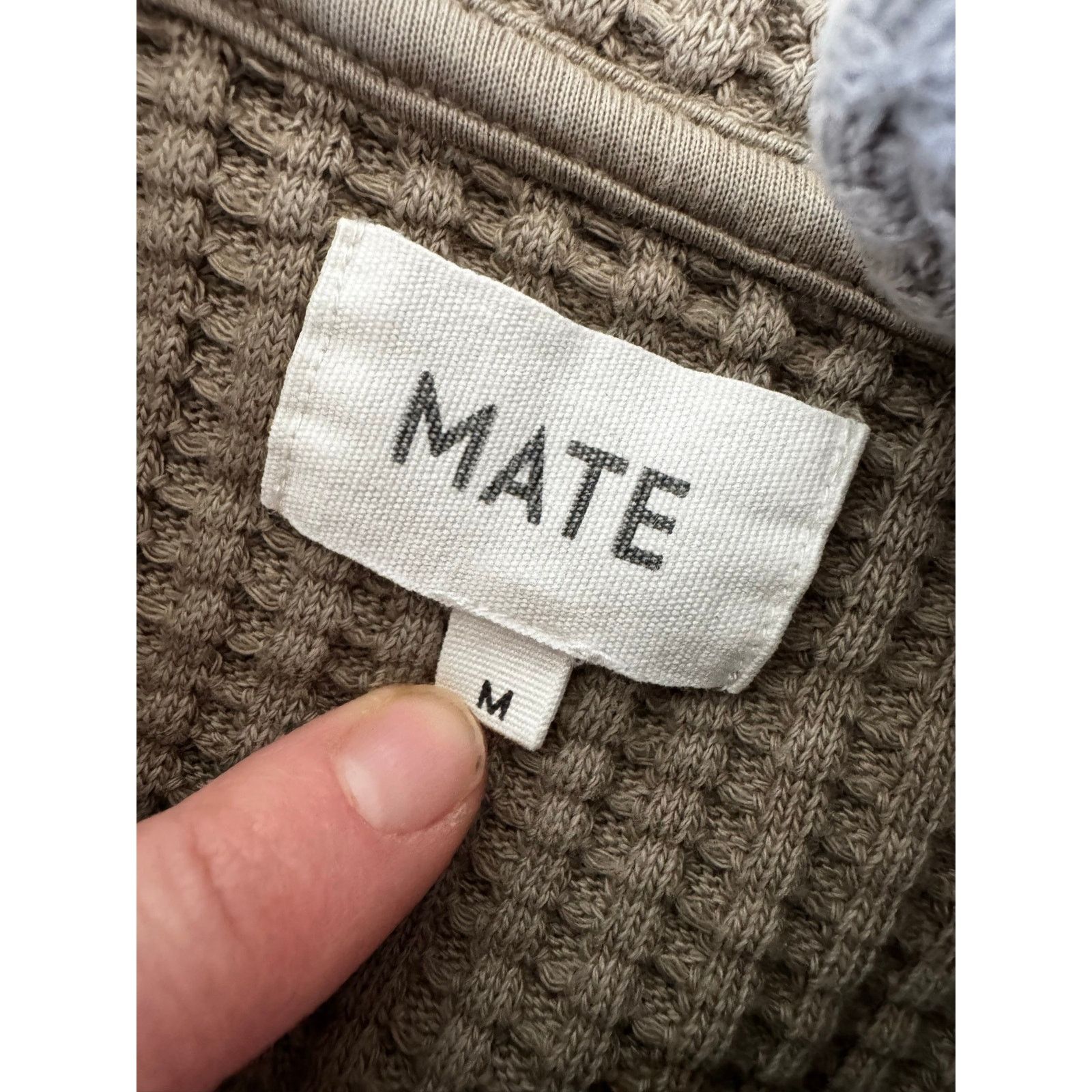 MATE the Label MATE THE LABEL Organic Waffle Long Sleeve Quarter Zip Brick Size M / US 6-8 / IT 42-44 - 6 Thumbnail