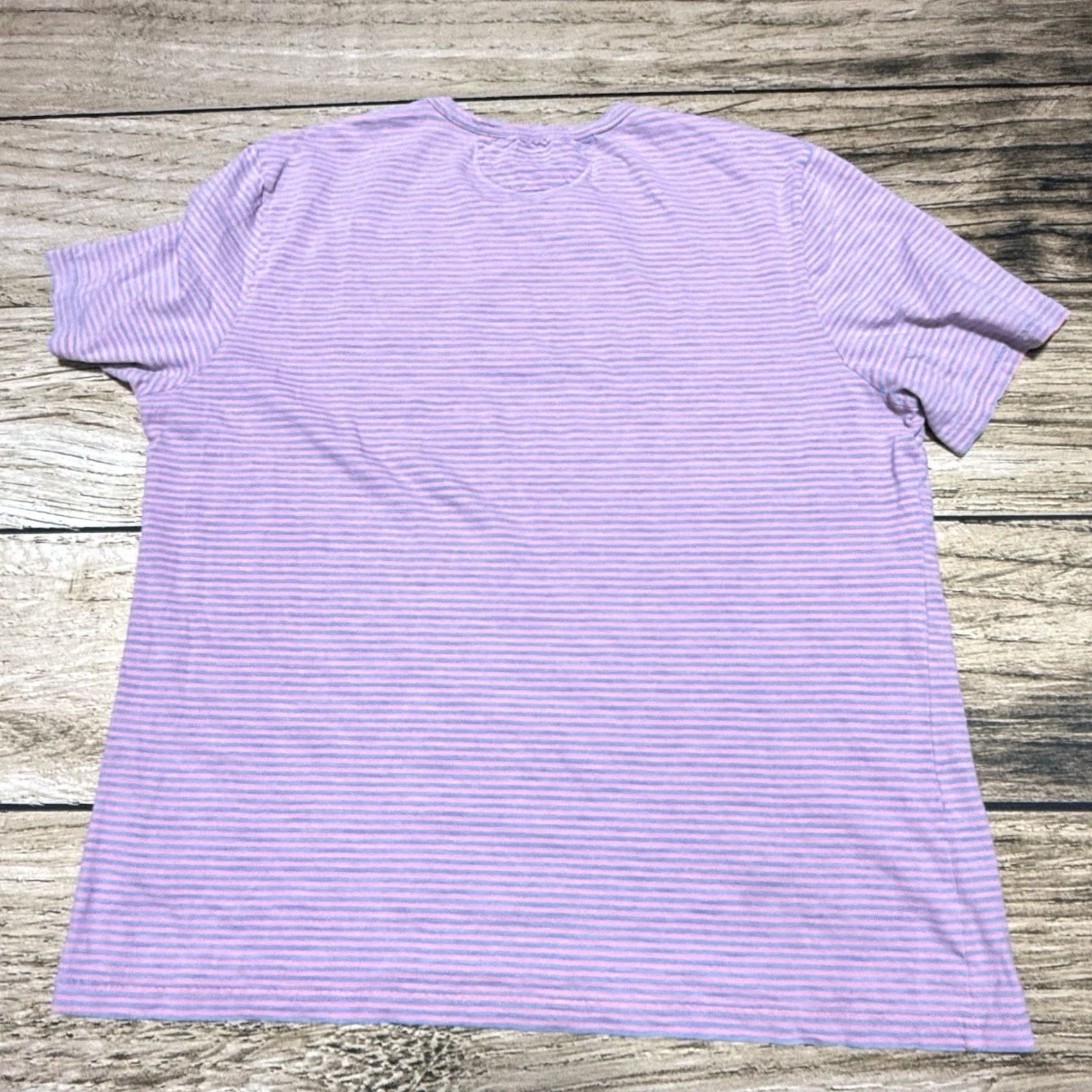 Faherty Faherty T-Shirt Mens 2XL Multicolor Striped Short Sleeve Crew Neck Lightweight Pocket Size US XXL / EU 58 / 5 - 5 Thumbnail