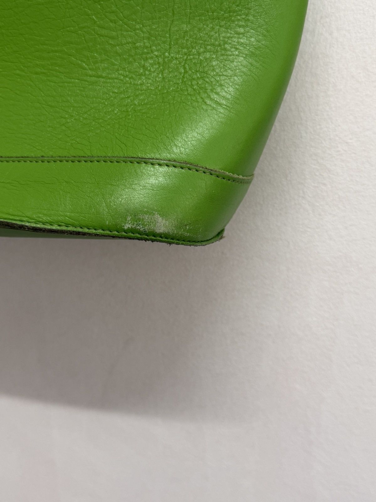 Comme des Garcons Comme des Garçons Green Leather Flap Handbag" Size ONE SIZE - 4 Thumbnail