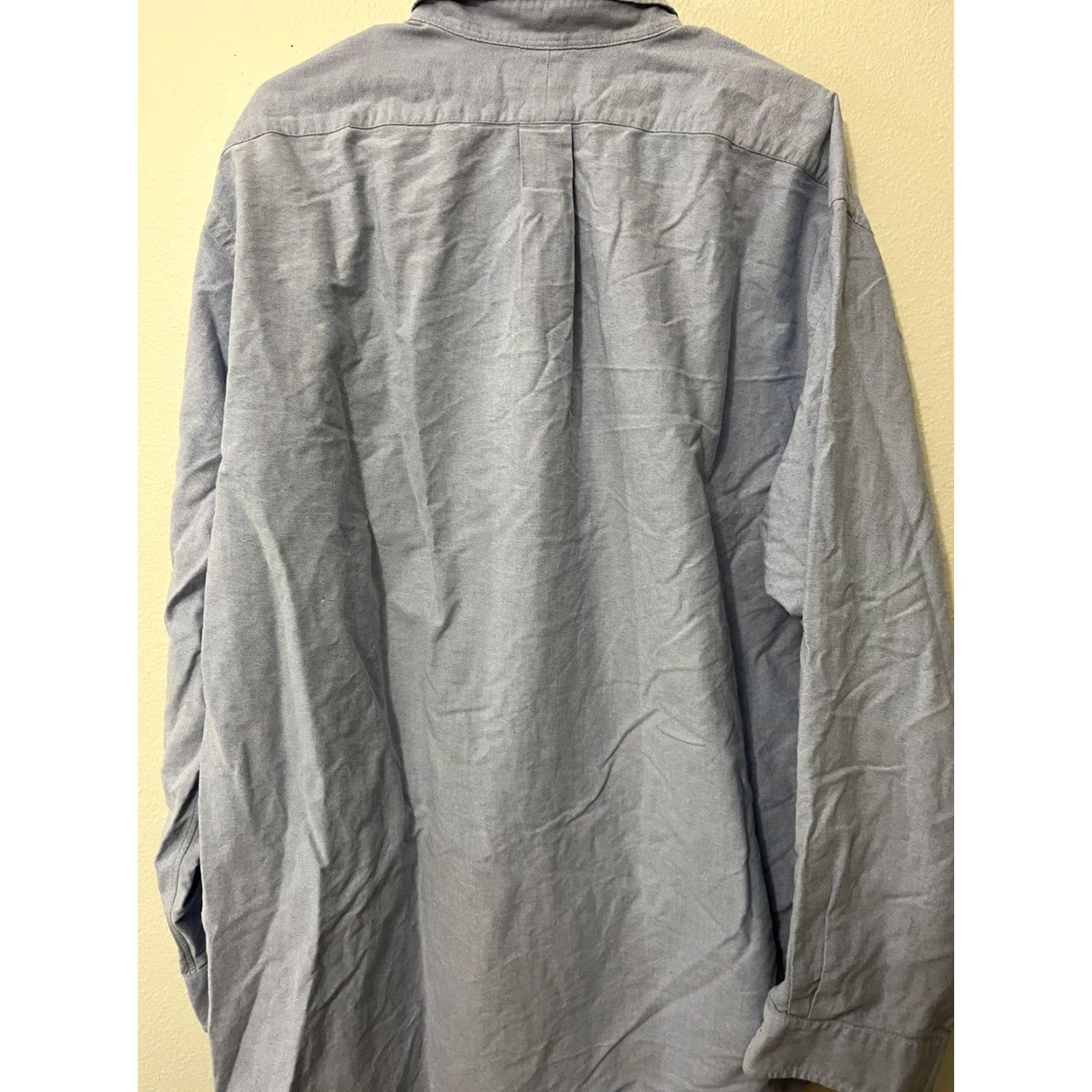 Ralph Lauren Ralph Lauren Button-Down Shirt Mens 18 XXL Long Sleeve Solid Blue Classic Fit Button-Up 100% Cotton Family Brand Shirt Mens Louis Lauren? Size US XXL / EU 58 / 5 - 4 Thumbnail
