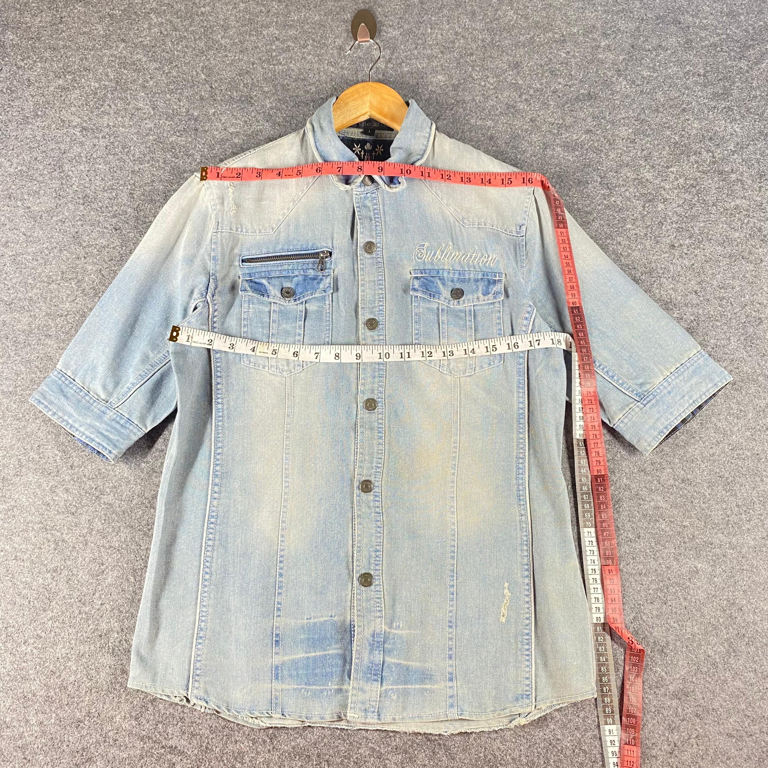 In The Attic Vintage In The Attic Punk Denim Jacket Size US M / EU 48-50 / 2 - 6 Thumbnail