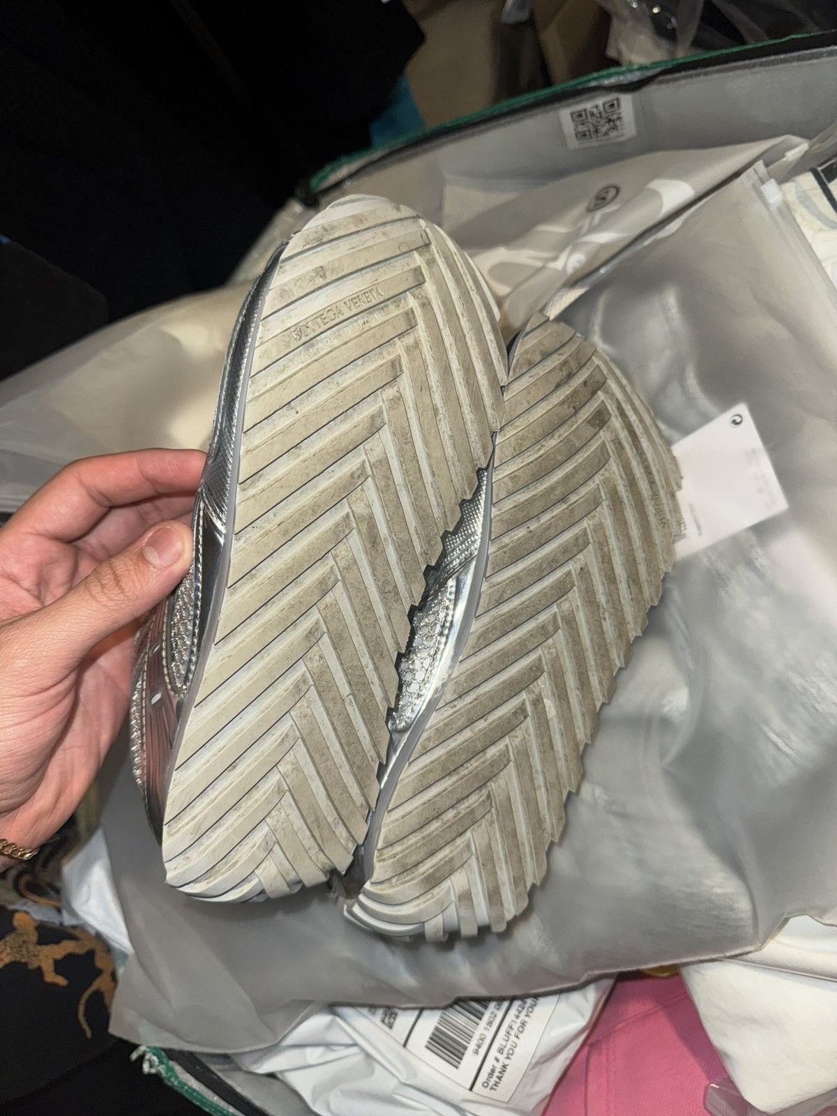 Bottega Veneta Bottega veneta orbit silver Size US 5.5 / EU 38 - 7 Thumbnail