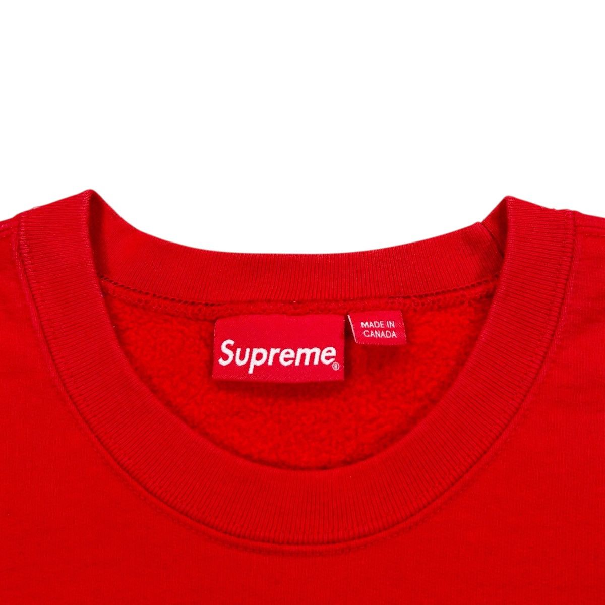 Futura × Supreme Supreme FW20 Red & White Futura Logo Crewneck Sweatshirt Size US XL / EU 56 / 4 - 3 Thumbnail