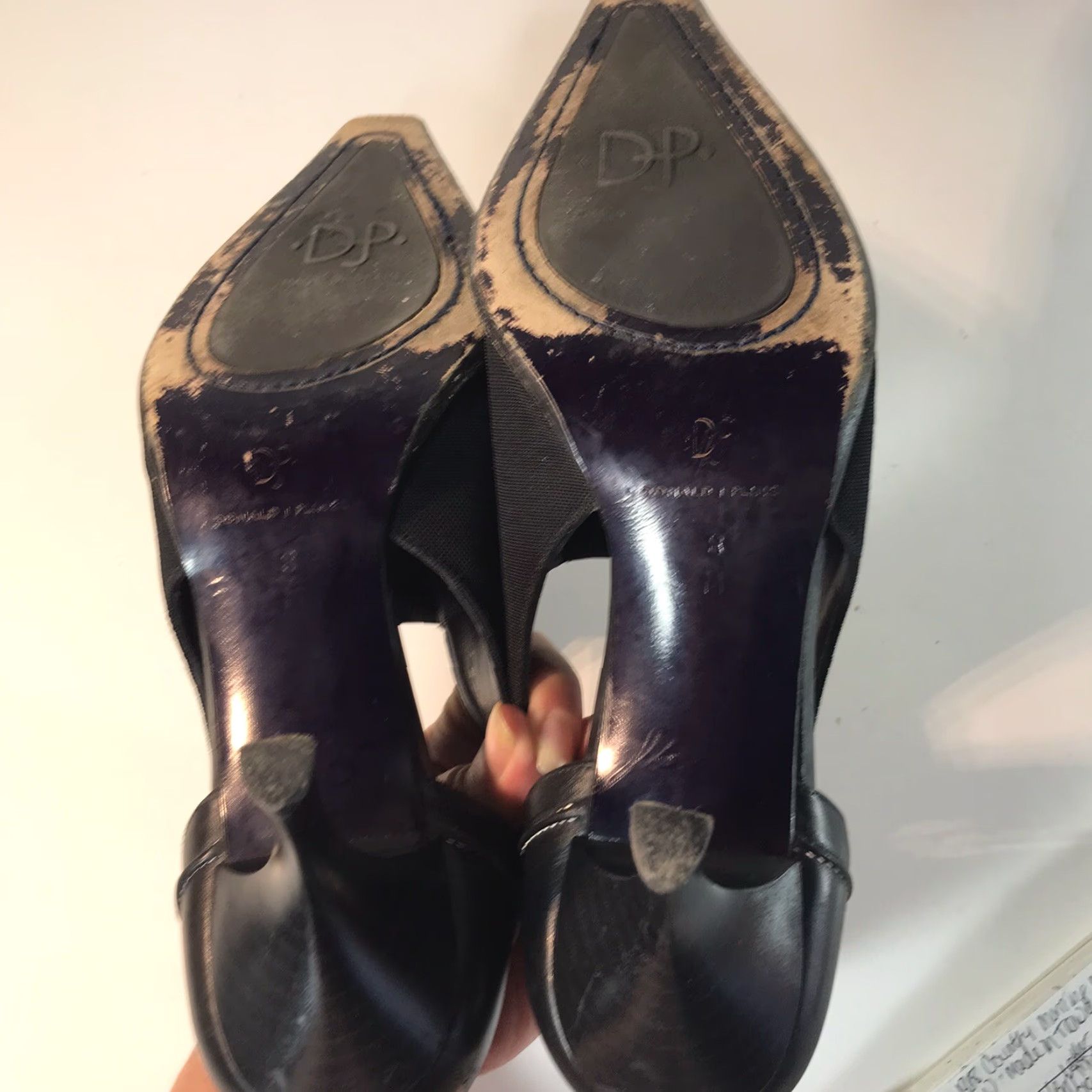 Donald Pliner Donald J Pliner Black Kitten Heels Womens Size 8M 2.5in Pointed Toe Pump Size US 8 / IT 38 - 6 Thumbnail