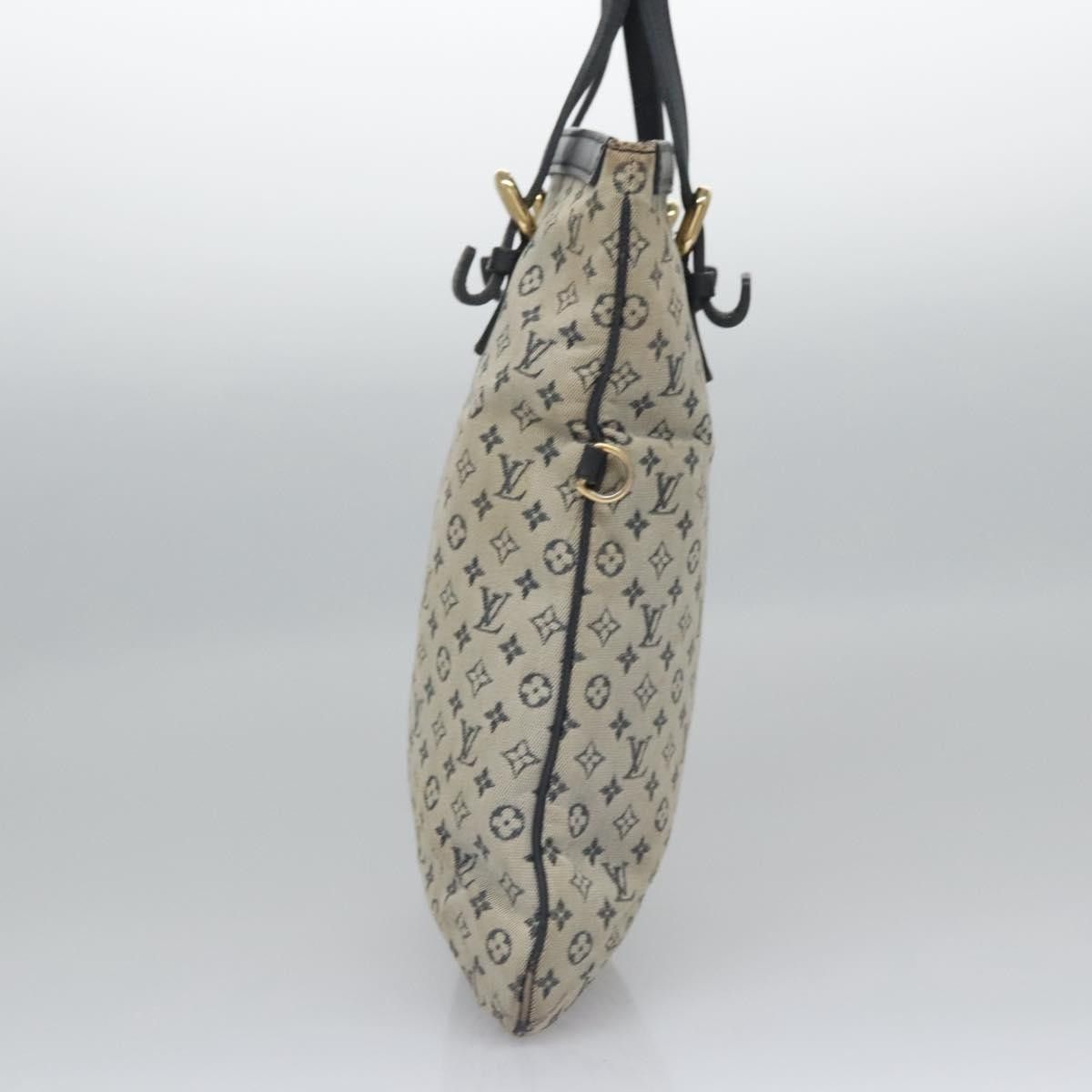 Louis Vuitton LOUIS VUITTON Monogram Mini Françoise Tote Bag Blue M92208 Size ONE SIZE - 4 Thumbnail