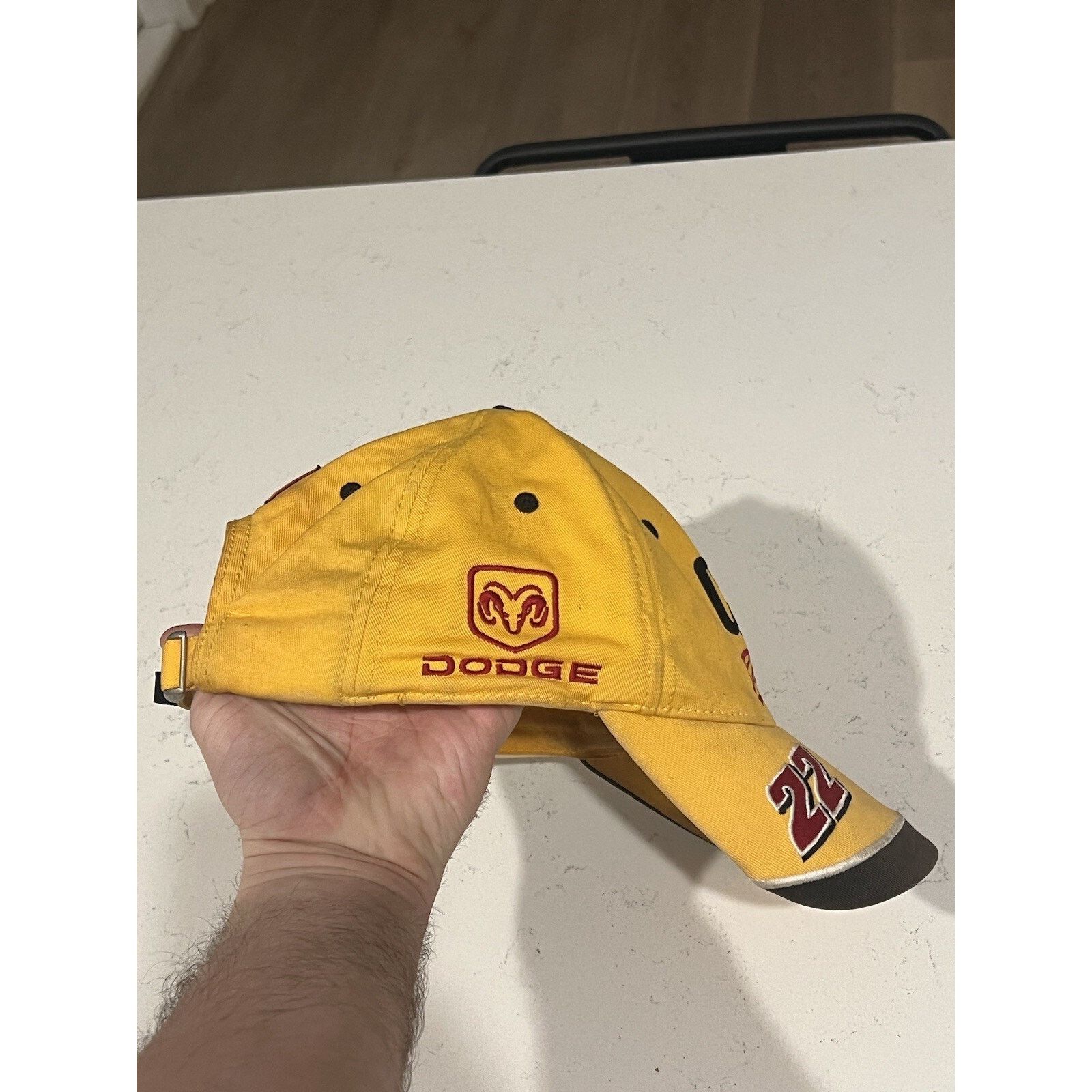 NASCAR Vintage CAT NASCAR Racing Billed Cap Racing Signed Hat Size ONE SIZE - 4 Thumbnail