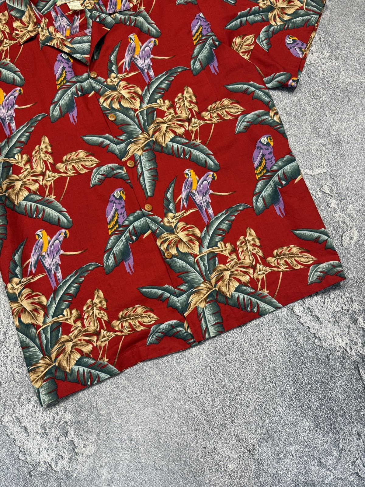 Other Paradise Found Parrot Hawaiian Shirt Magnum PI VTG 80s 90s Size US XL / EU 56 / 4 - 6 Thumbnail