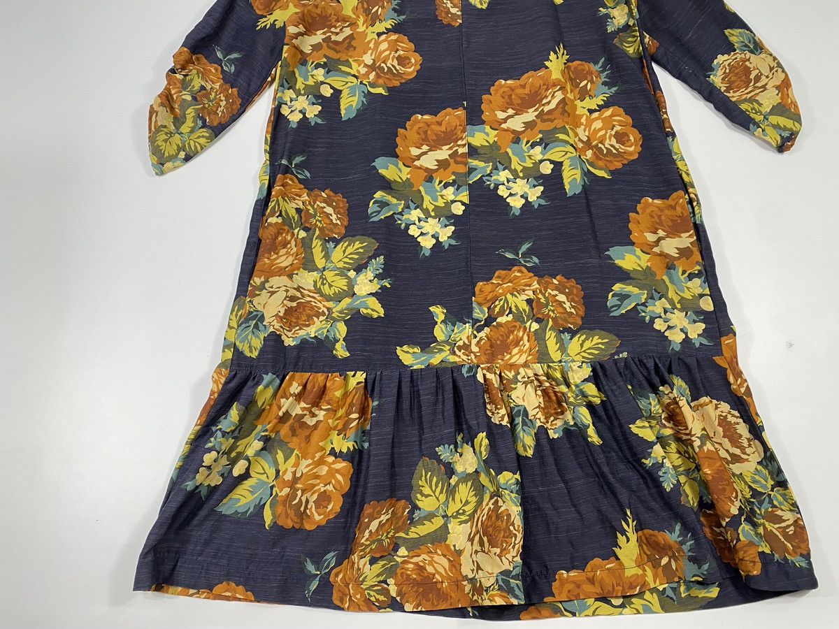Other Momoni Italy Wool Silk Flowers Midi Dress With Pockets Size M / US 6-8 / IT 42-44 - 13 Thumbnail