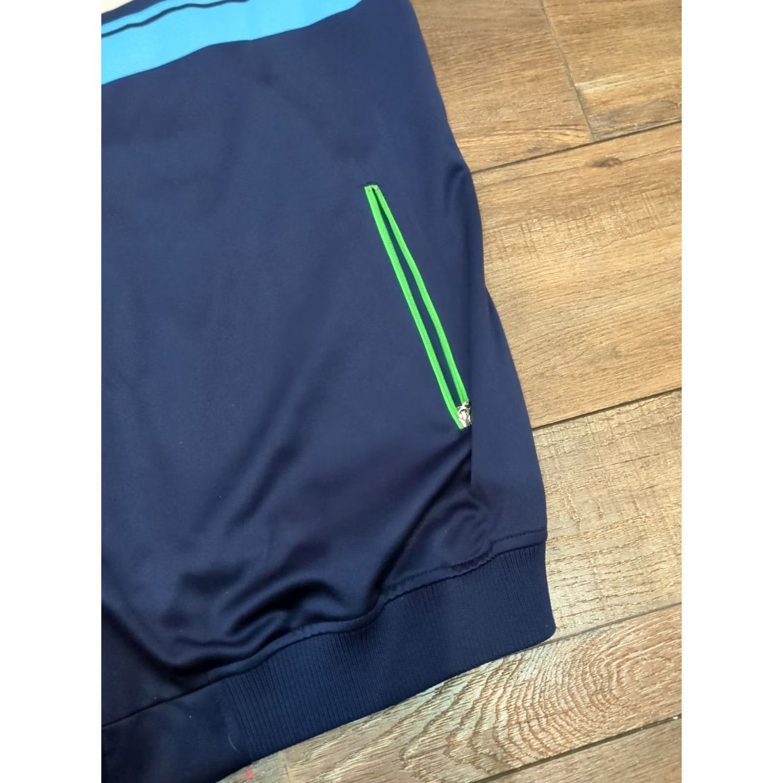 Rocawear VINTAGE Rocawear Jacket Mens Full Zip Track Ski 3XL Blue Satin Striped Full Zip Pockets Stand-Up Collar Mens Size US XXL / EU 58 / 5 - 3 Thumbnail