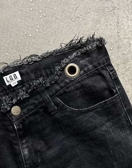 Le Grande Bleu (L.G.B.) L.G.B. (Le Grand Bleu) Fringe Denim Skirt Size 26" / US 2 / IT 38 - 6 Thumbnail