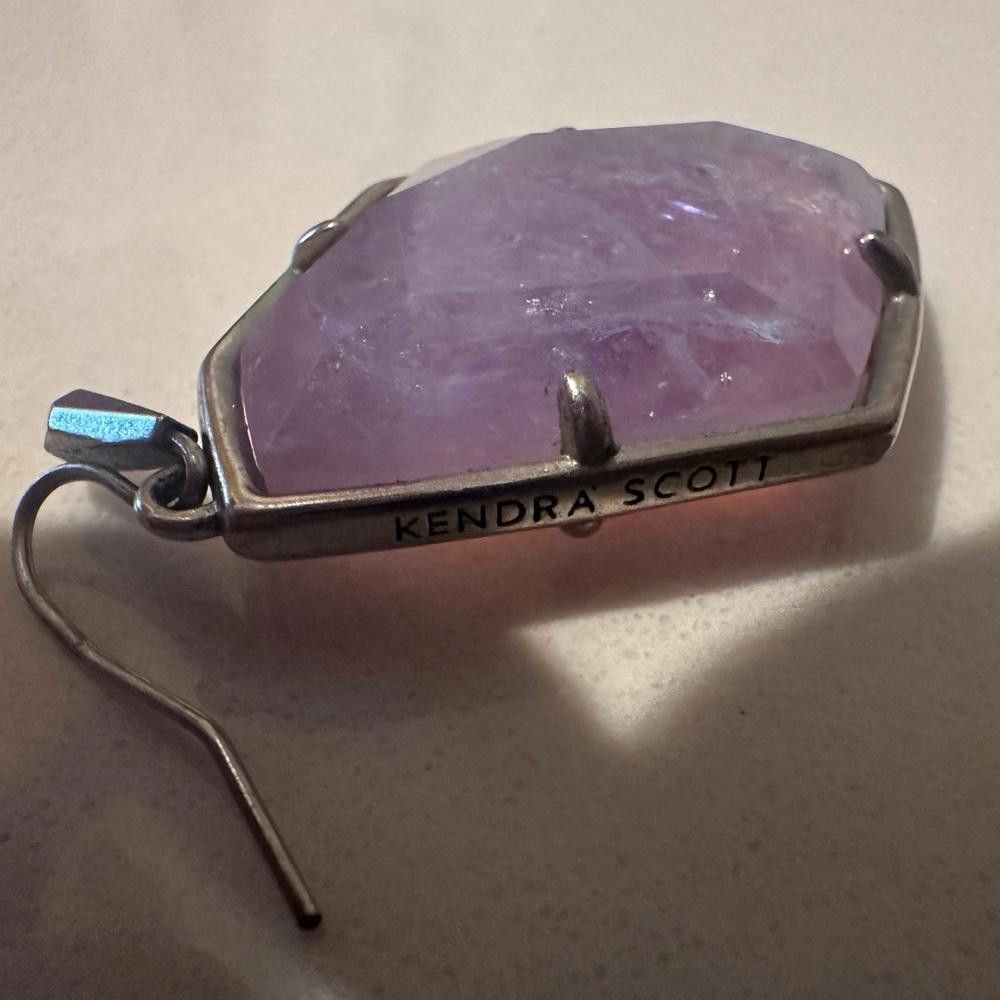 Kendra Scott Kendra Scott Dunn Drop Earrings Amethyst Dichroic Glass Size ONE SIZE - 4 Thumbnail