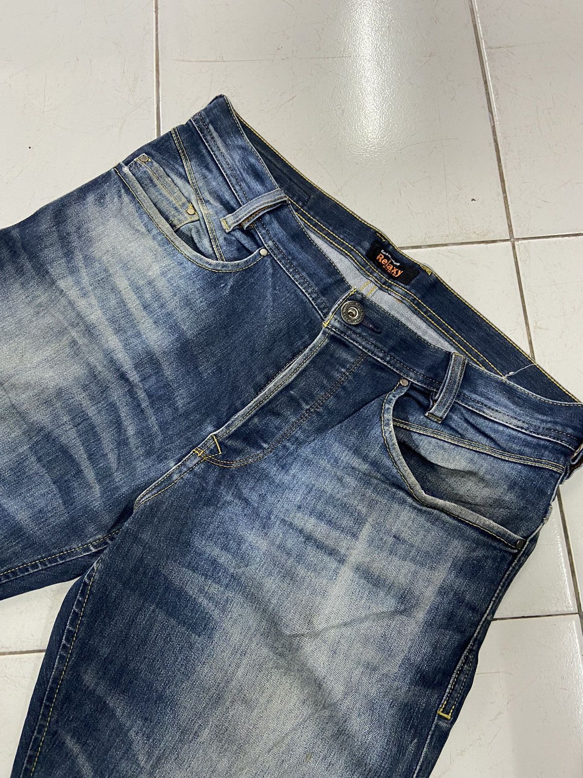 Japanese Brand BACK NUMBER RELAXY DENIM JEANS Size US 32 / EU 48 - 5 Thumbnail