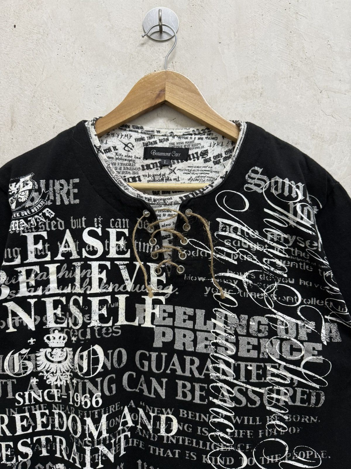 14th Addiction Beaumont Carr Laces Wild Poems Double Layer Gothic Tees Size US M / EU 48-50 / 2 - 2 Thumbnail