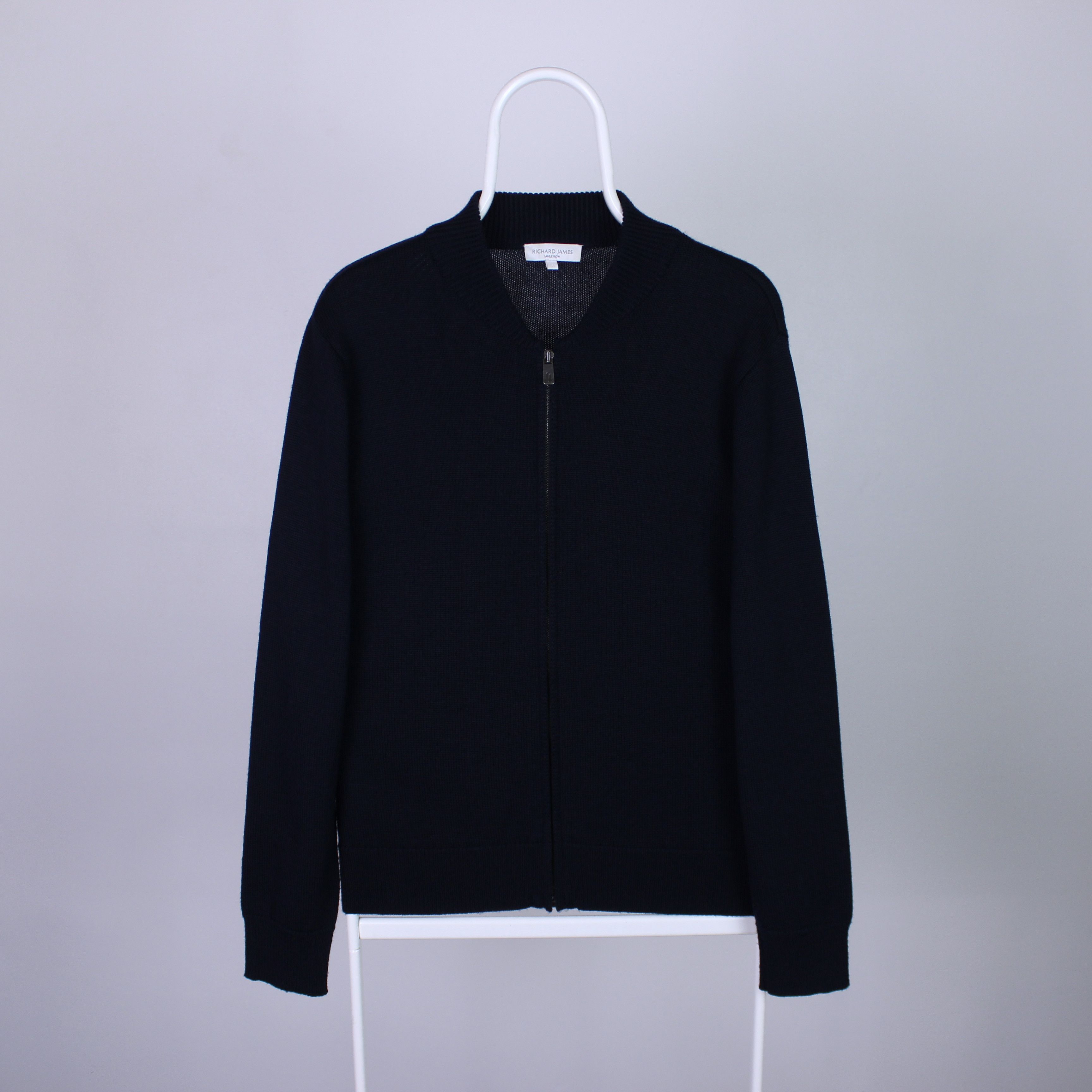 Richard James Richard James full zip sweater navy blue merino wool M L Size US M / EU 48-50 / 2 - 8 Thumbnail