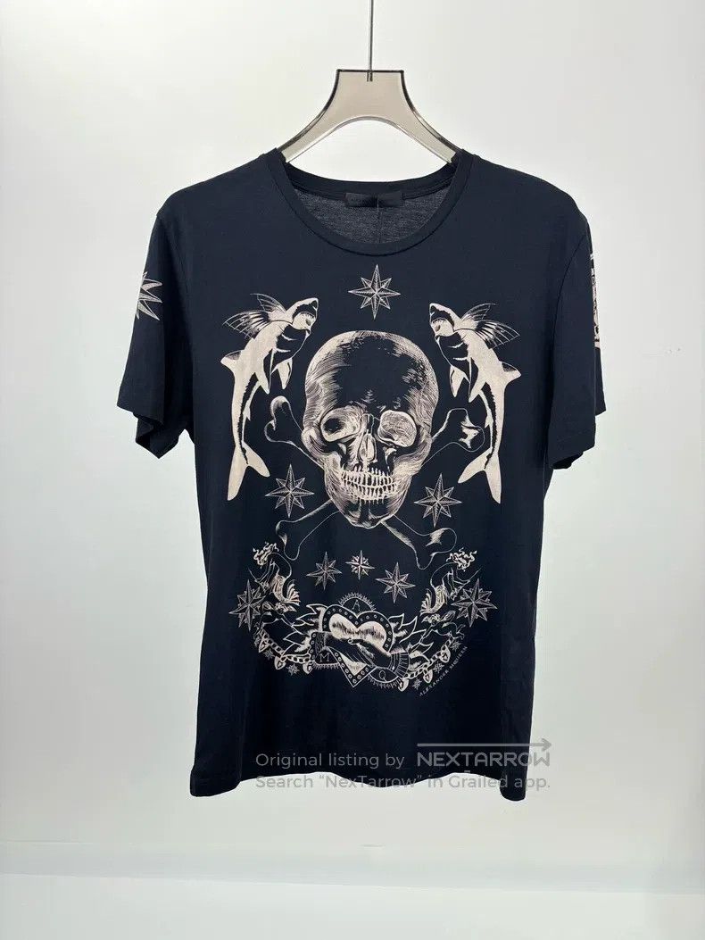 Alexander McQueen Alexander Mcqueen Skull print short sleeves Size US XL / EU 56 / 4 - 1 Thumbnail