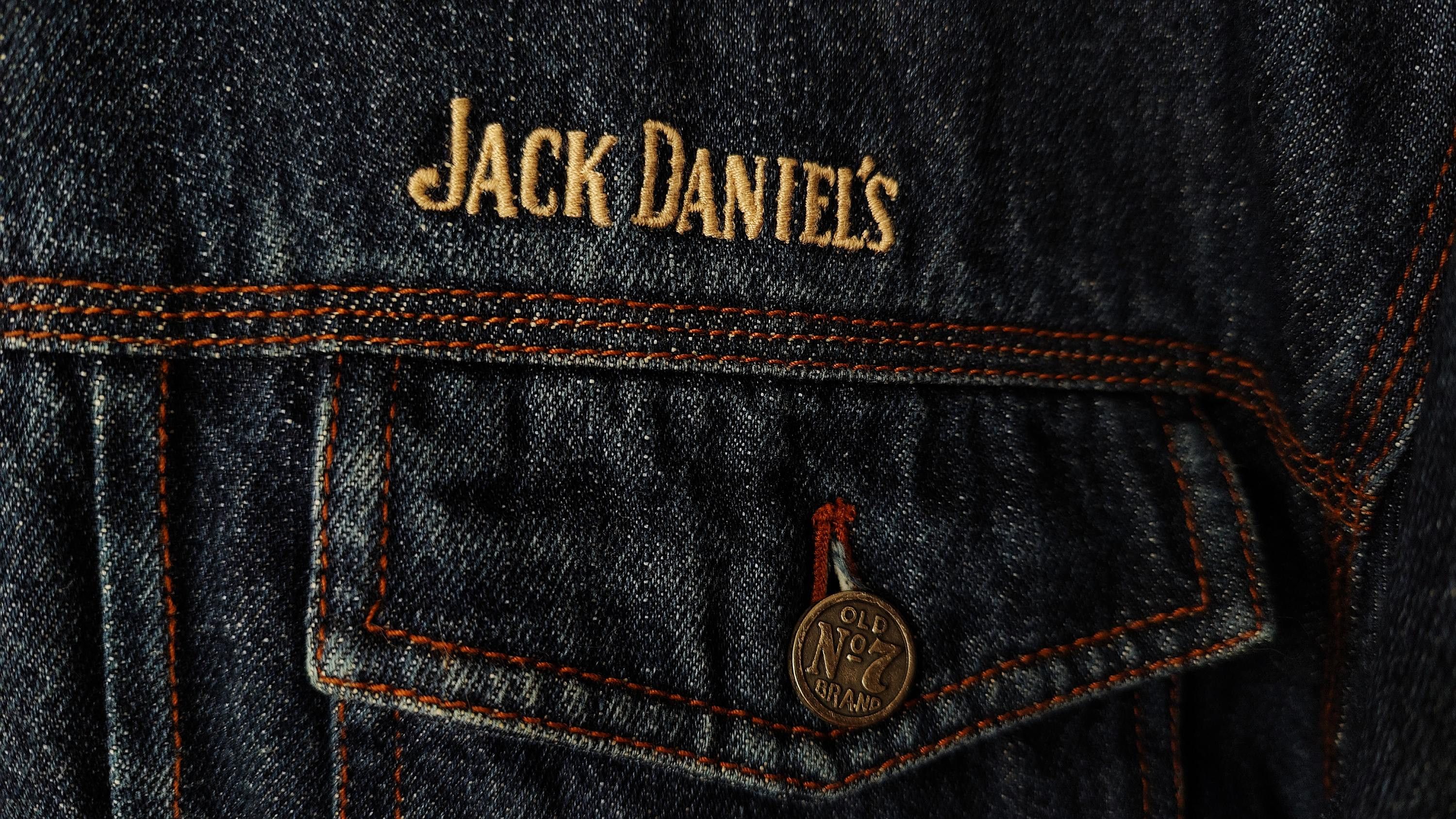 Vintage RARE Jack Daniels Old No 7 Official Vintage Denim Jacket Size US XL / EU 56 / 4 - 6 Thumbnail