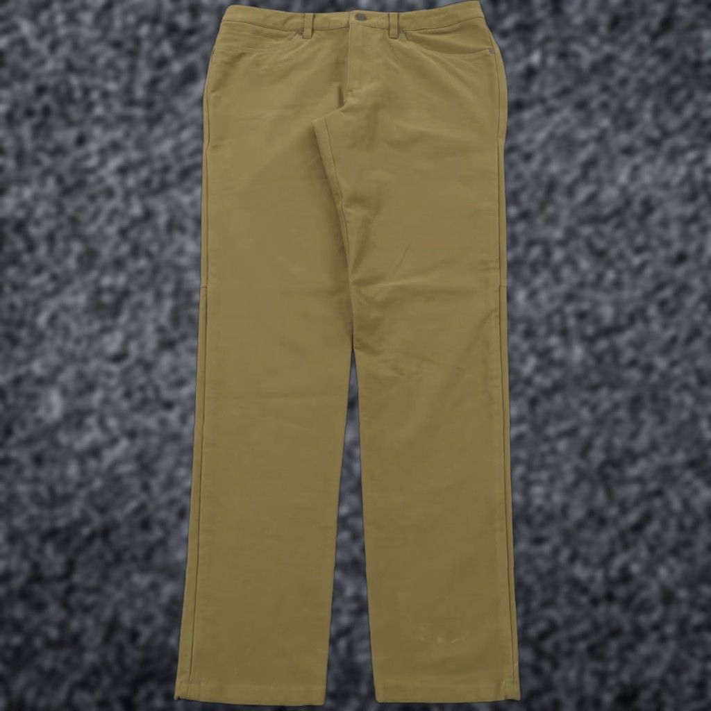 Lululemon Lululemon Pants Mens Slim Fit 33x33 Burnt Caramel ABC Utilitech City Classic Modern Chino 5-Pocket Straight Wool? Size US 33 - 1 Thumbnail