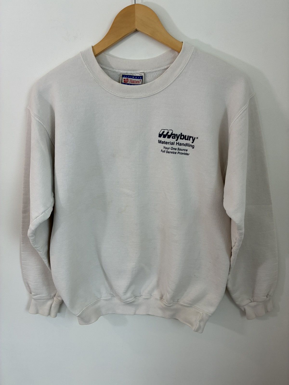 Vintage Vintage Blue Collar Distressed Crewneck Sweatshirt Size US L / EU 52-54 / 3 - 1 Thumbnail