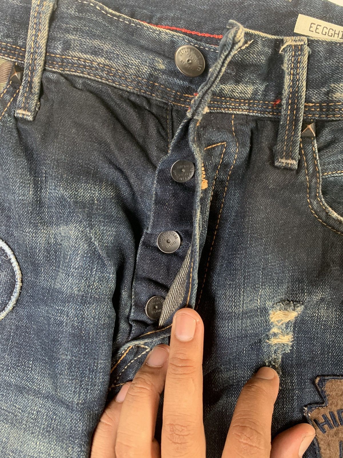 Replay 👽 Replay with patch distressed mudmax denim👽 Size US 33 - 5 Thumbnail