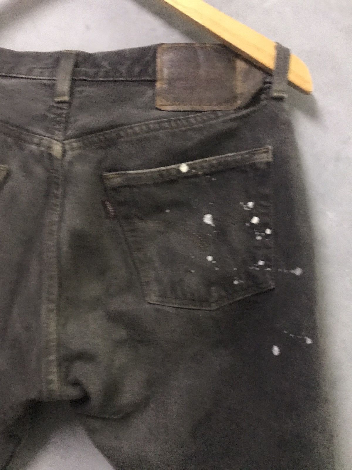 Levi's × Levi's Made & Crafted × Levi's Vintage Clothing Vintage Levis 501 Super Black Splattered Paint Size US 29 - 11 Thumbnail