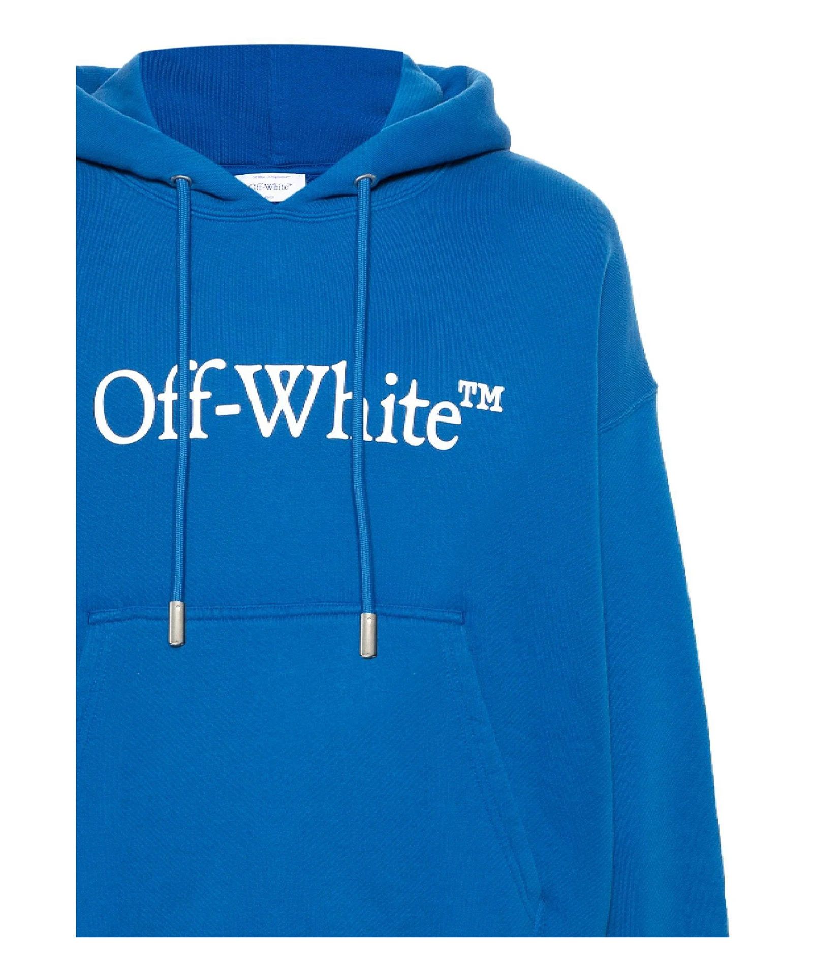 Off-White o1s22i1n1124 Logo Print Hoodie in Blue Size US XL / EU 56 / 4 - 2 Thumbnail