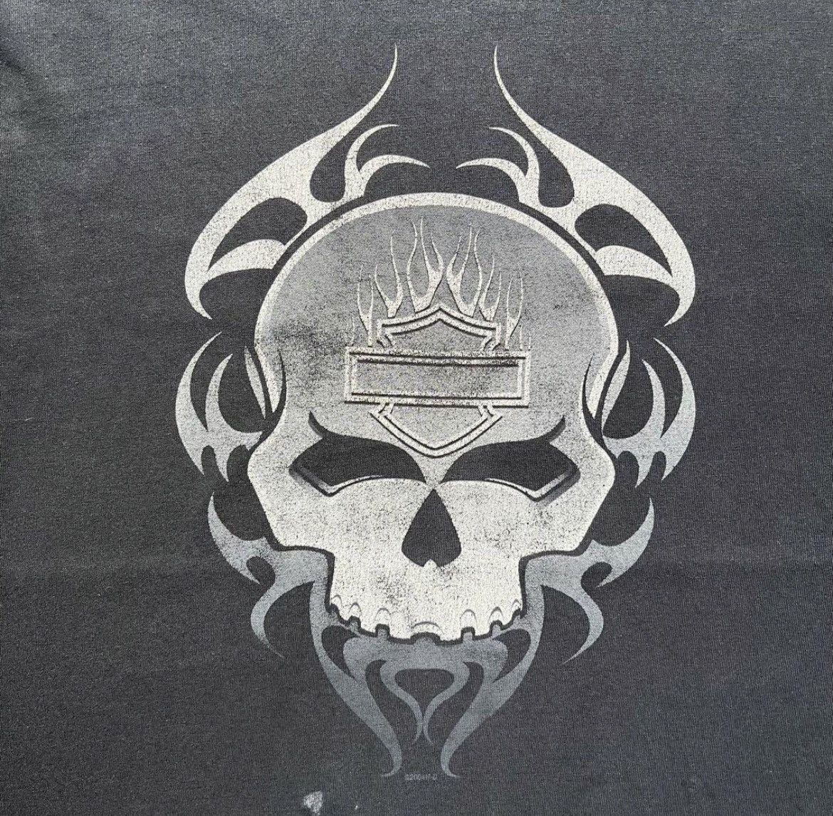 Harley Davidson × Vintage Vintage Harley Davidson Skull Long Sleeve Tee XL Size US XL / EU 56 / 4 - 3 Thumbnail