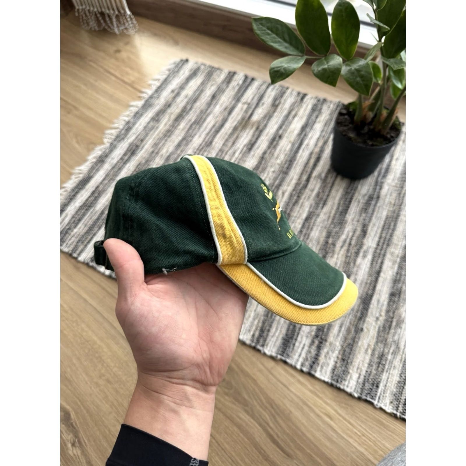 Vintage VINTAGE SA Rugby South Africa Rugby Springboks Green Cap Mens Size S Baseball Cap Green 80s 90s Classic Sports Rugby Cap Mens Size ONE SIZE - 2 Thumbnail