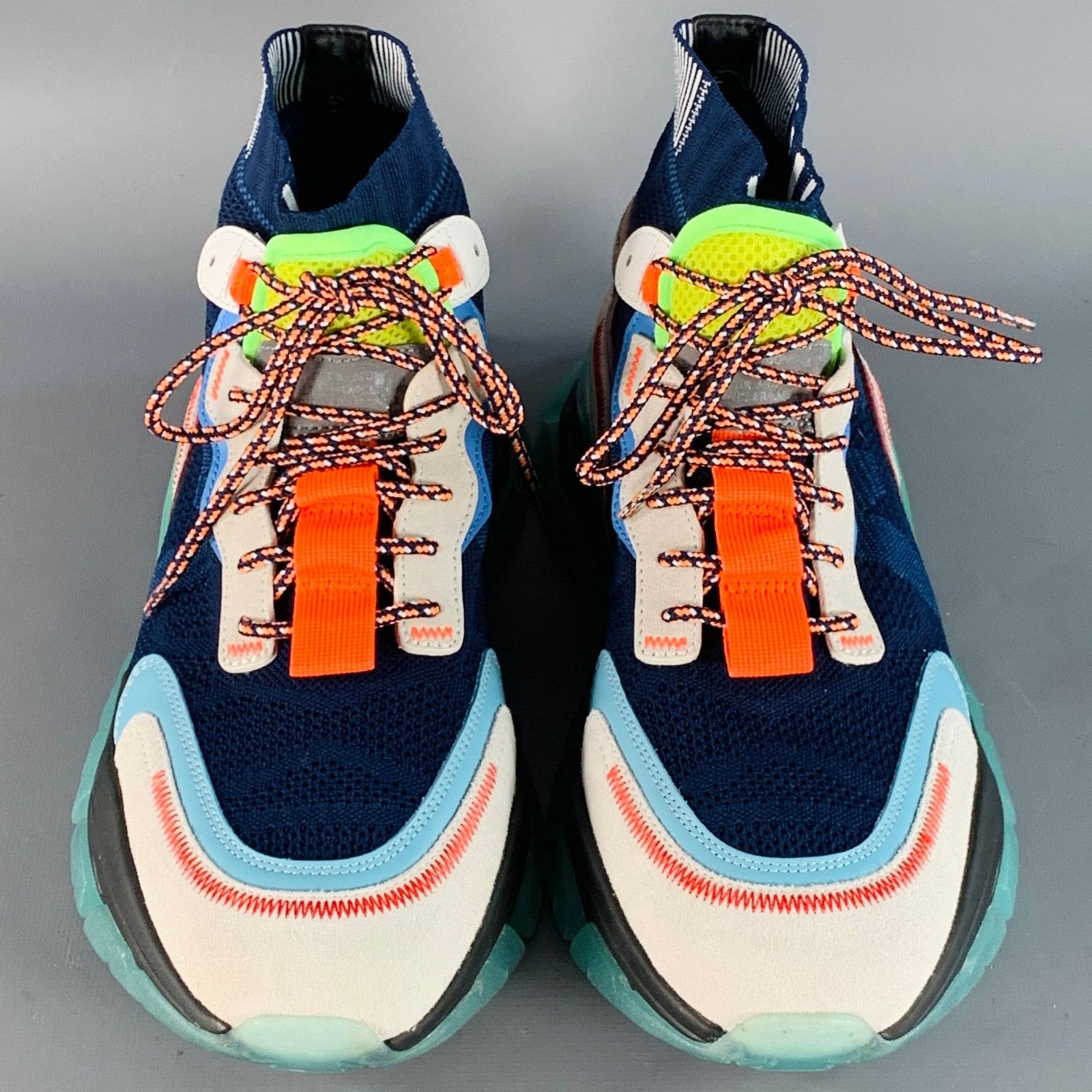 Moncler MONCLER Size 10 Multi Color Nylon Mesh High Top Sneakers Size US 10 / IT 40 - 4 Thumbnail