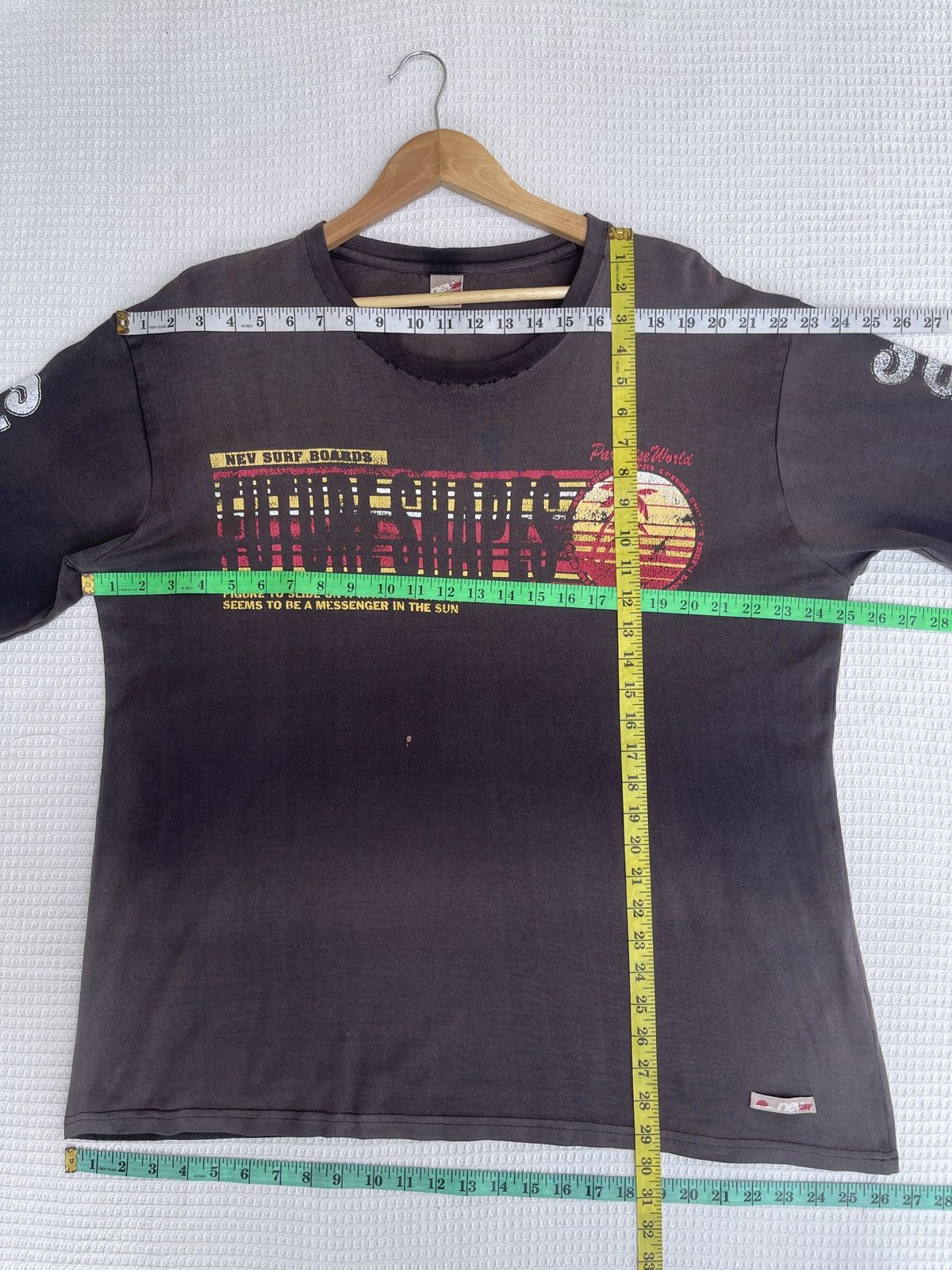 Sun Surf Last Drop🔥Vtg Nev Surf Boards THRASHED FADED Long Sleeve Size US XXL / EU 58 / 5 - 15 Thumbnail