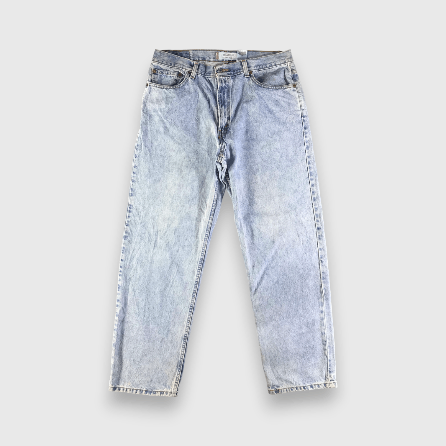 Levi's Vintage Blue Wash Levis 550 Jeans-J4360 Size US 35 - 1 Thumbnail