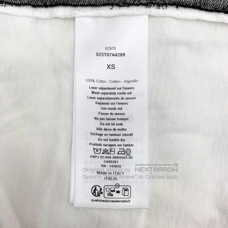 Dior Dior White round-neck cotton short-sleeved T-shirt Size XS / US 0-2 / IT 36-38 - 6 Thumbnail