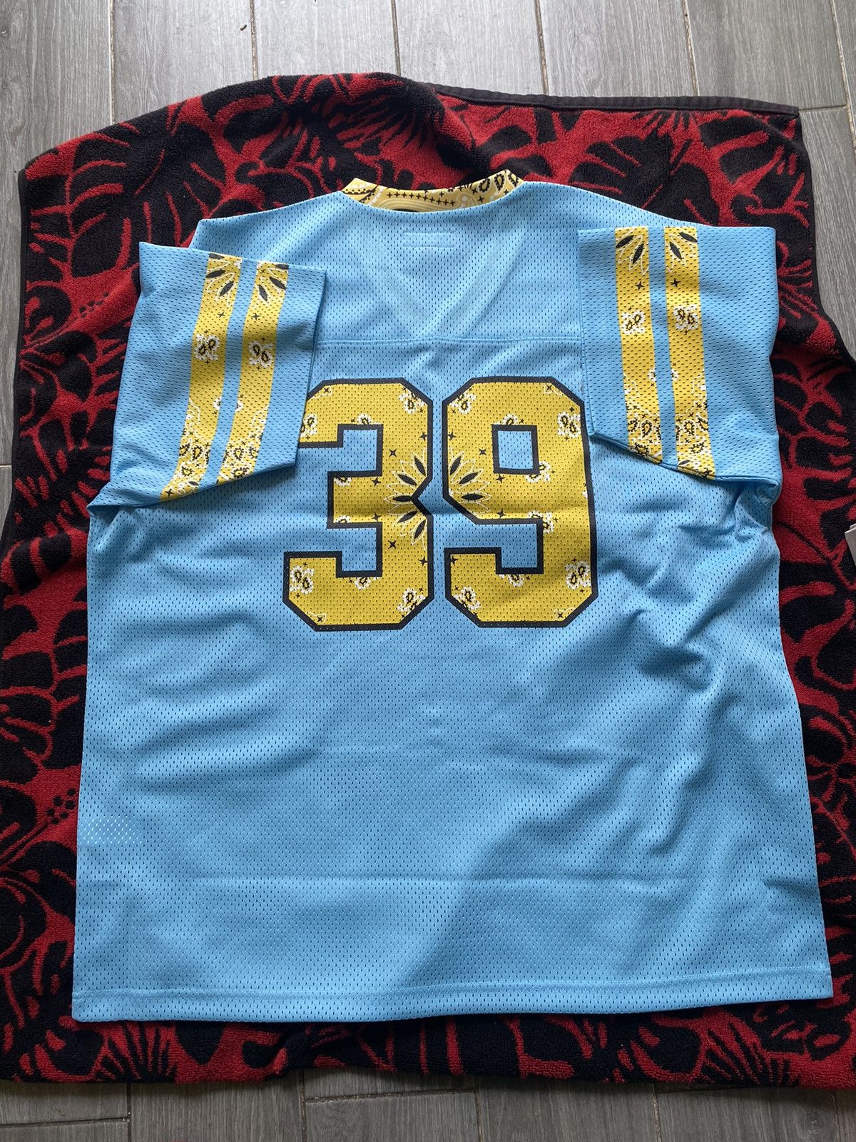 Supreme x Playboy Football Top Jersey SS14 Blue Size S From
