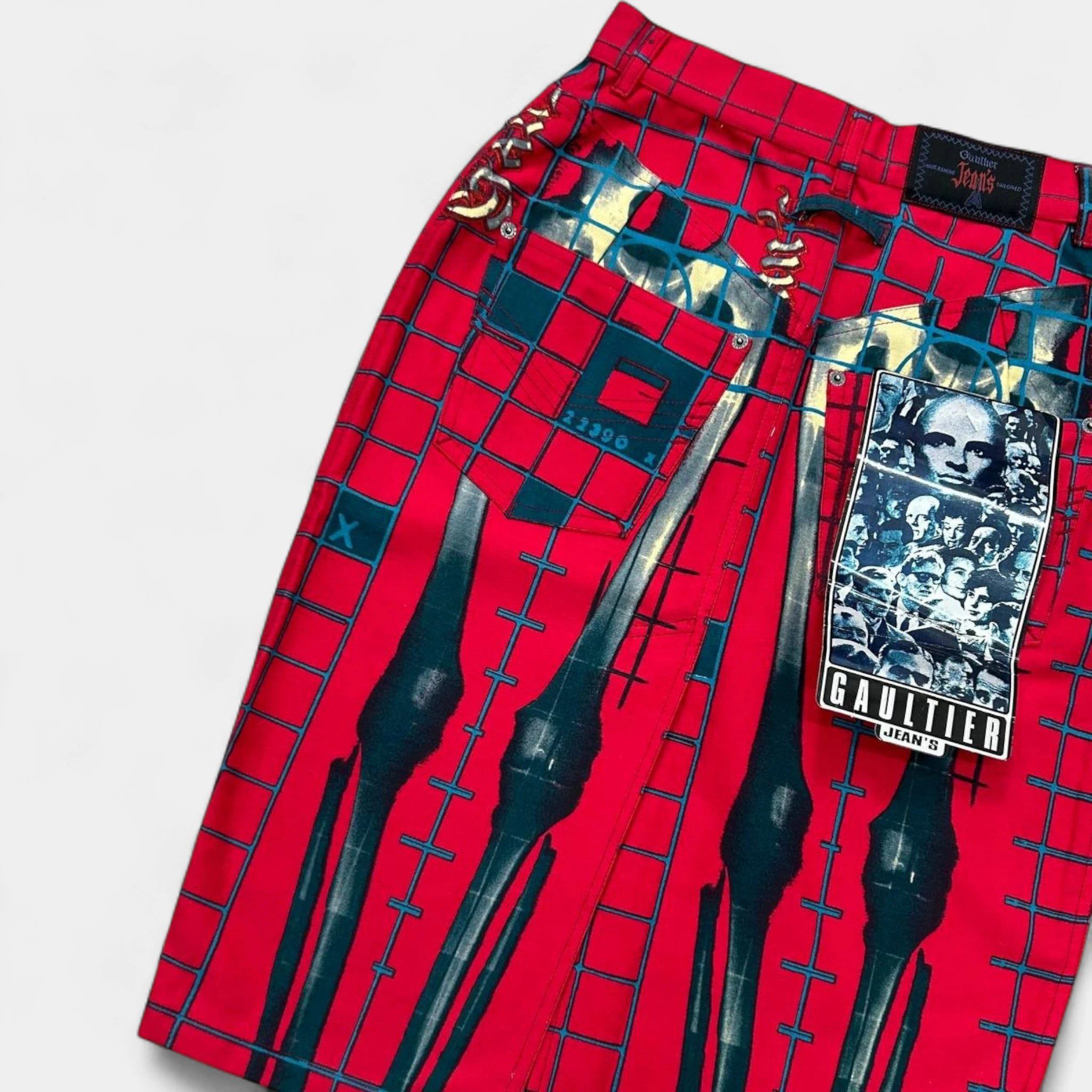 Jean Paul Gaultier Jean Paul Gaultier 1996 "Cyberbaba" X-Ray Skeleton Skirt Size 26" / US 2 / IT 38 - 7 Thumbnail