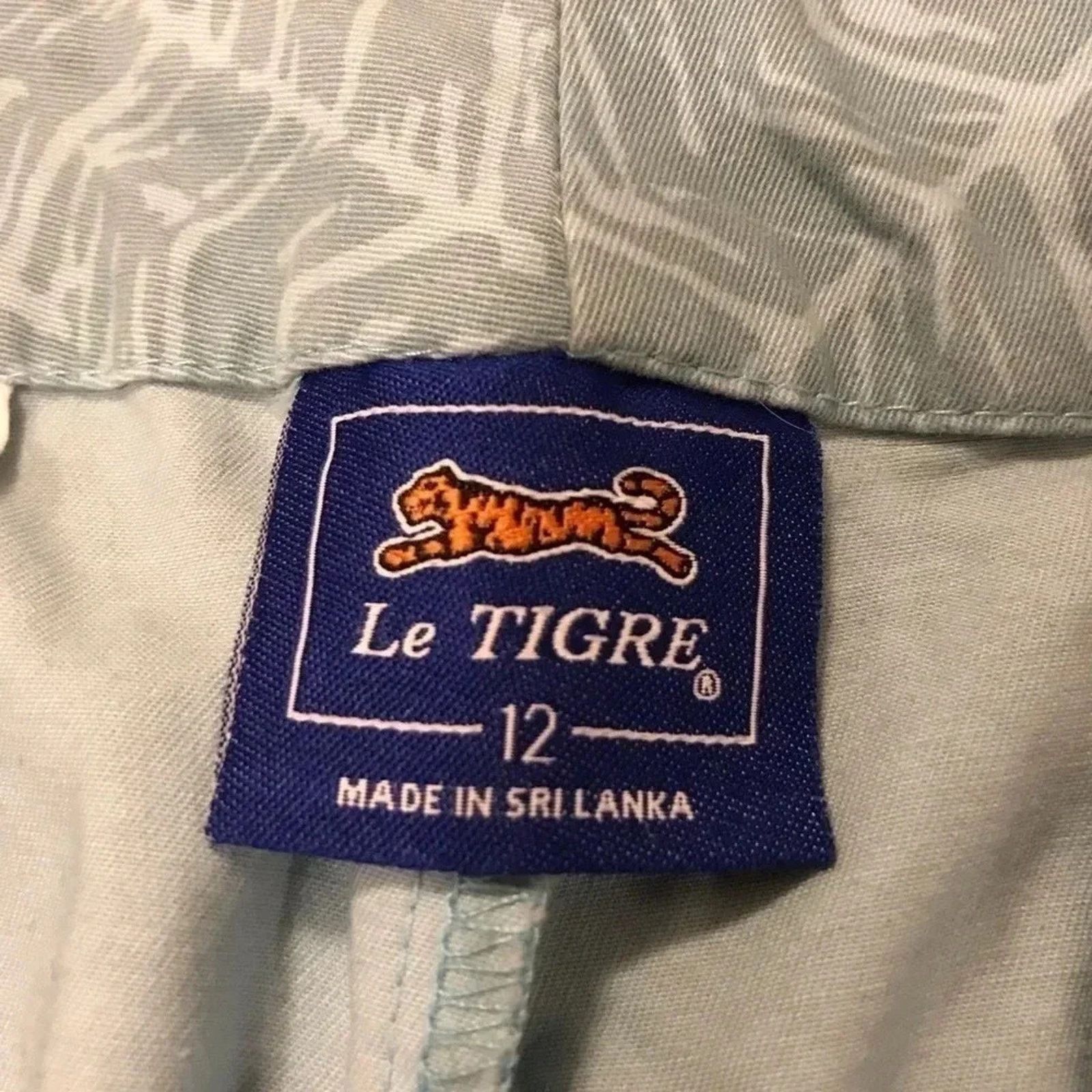 Le TIGRE Le Tigre Shorts Womens Blue Pattern Size 12 Size 34" / US 12 / IT 48 - 2 Thumbnail