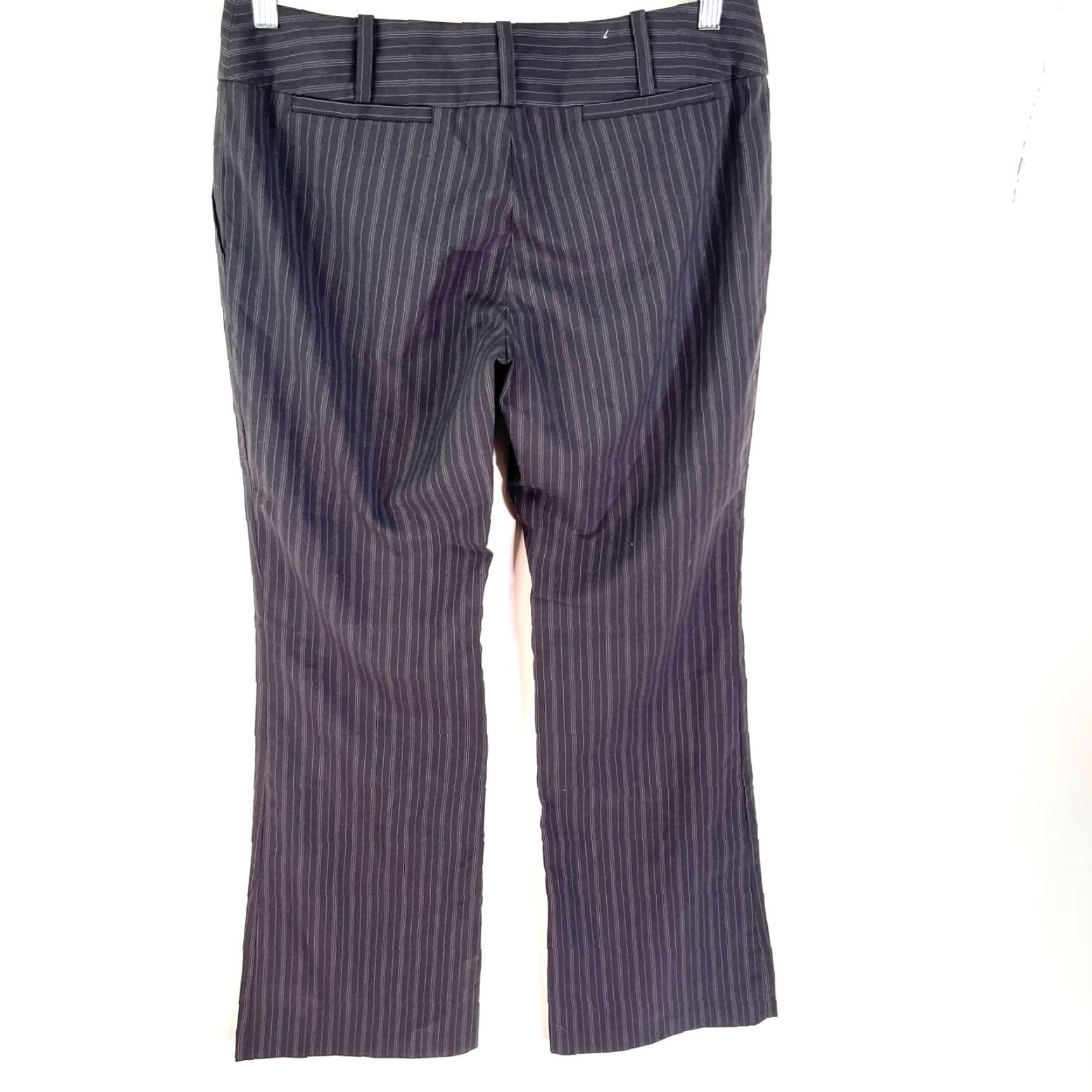 Mossimo Mossimo Striped Wide Leg Pants Womens Gray Flat Front 32X32 Size 32" / US 10 / IT 46 - 7 Thumbnail