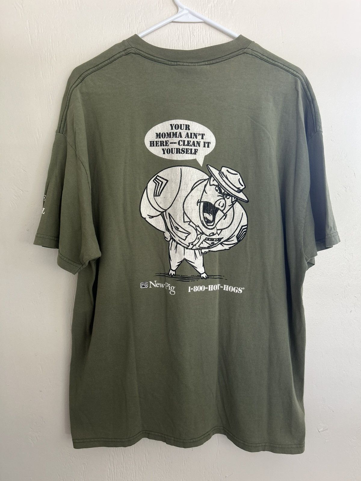 Vintage Vintage G.R.U.N.T New Pig Graphic T-shirt Size US XL / EU 56 / 4 - 1 Thumbnail
